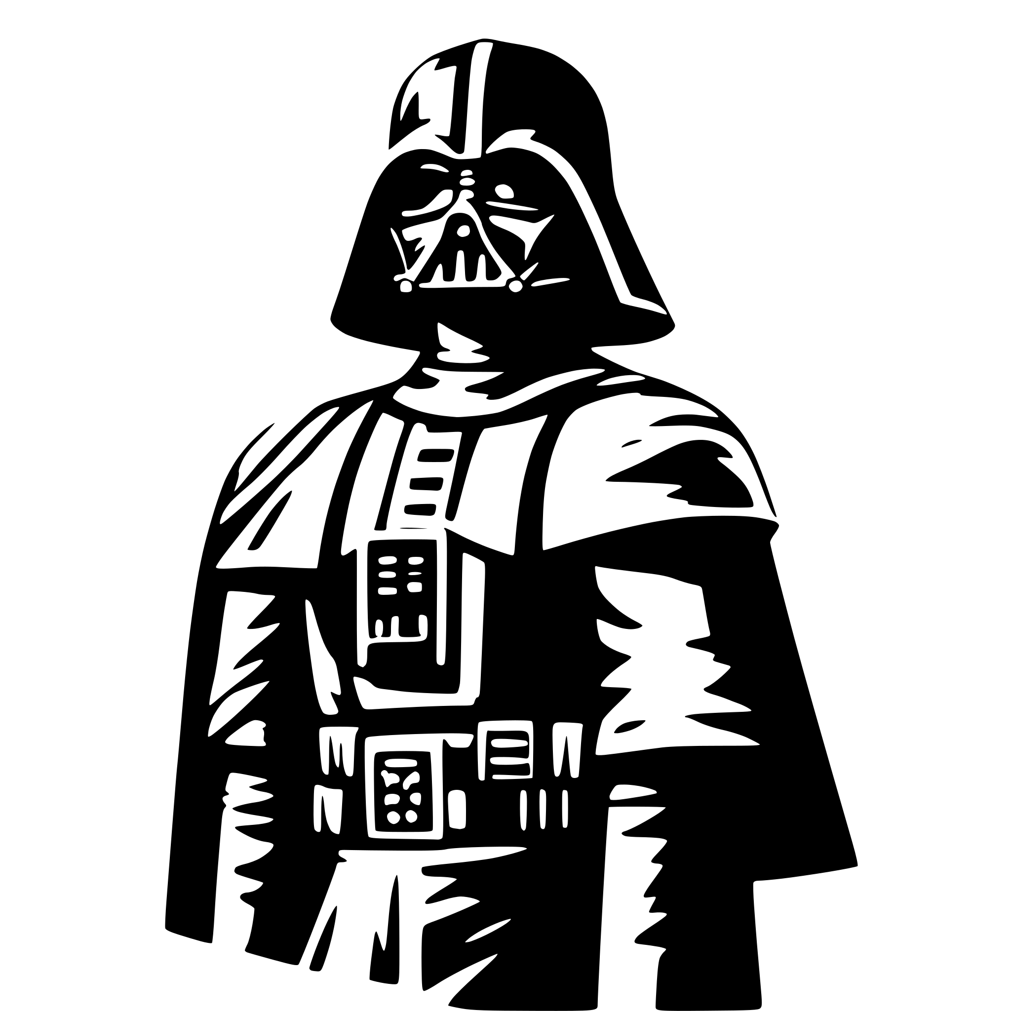 AI-generated SVG of 'darth w'