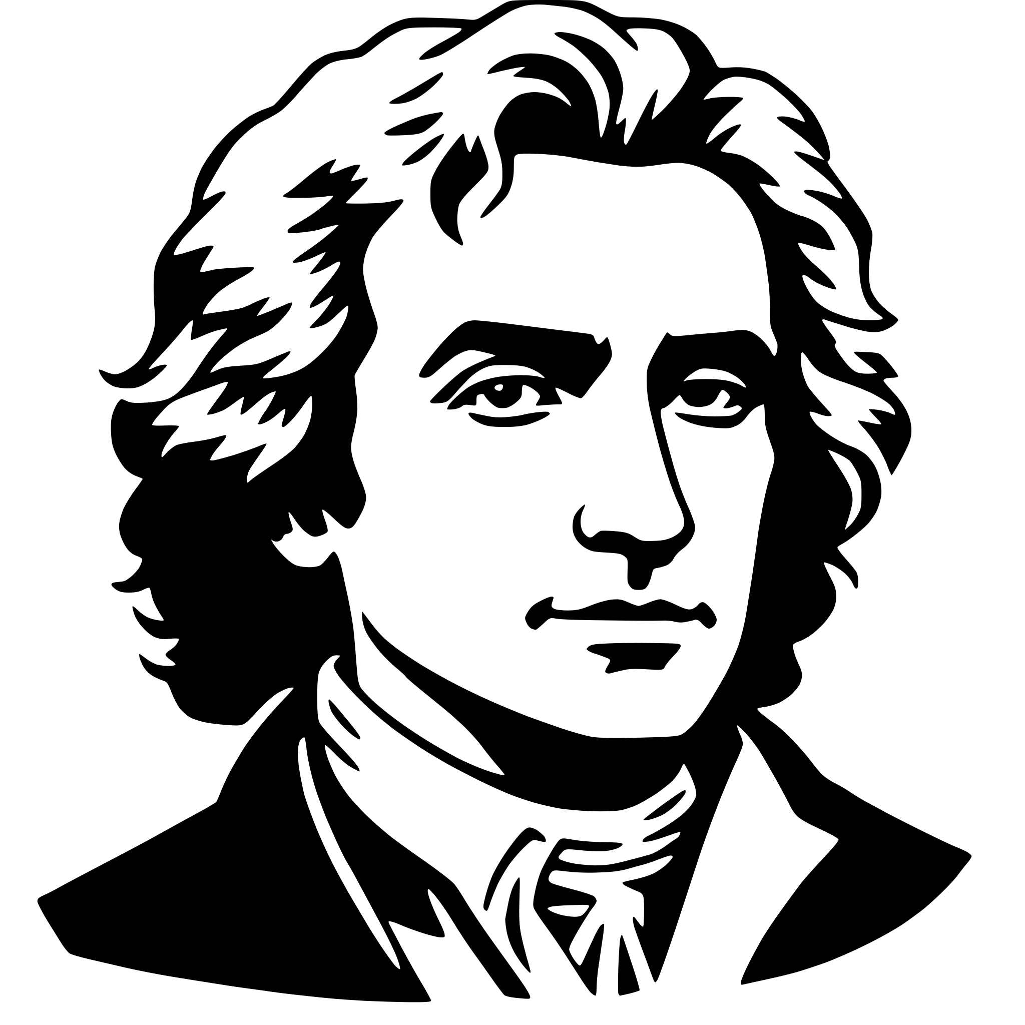 AI-generated SVG of 'ludwig van beethoven'