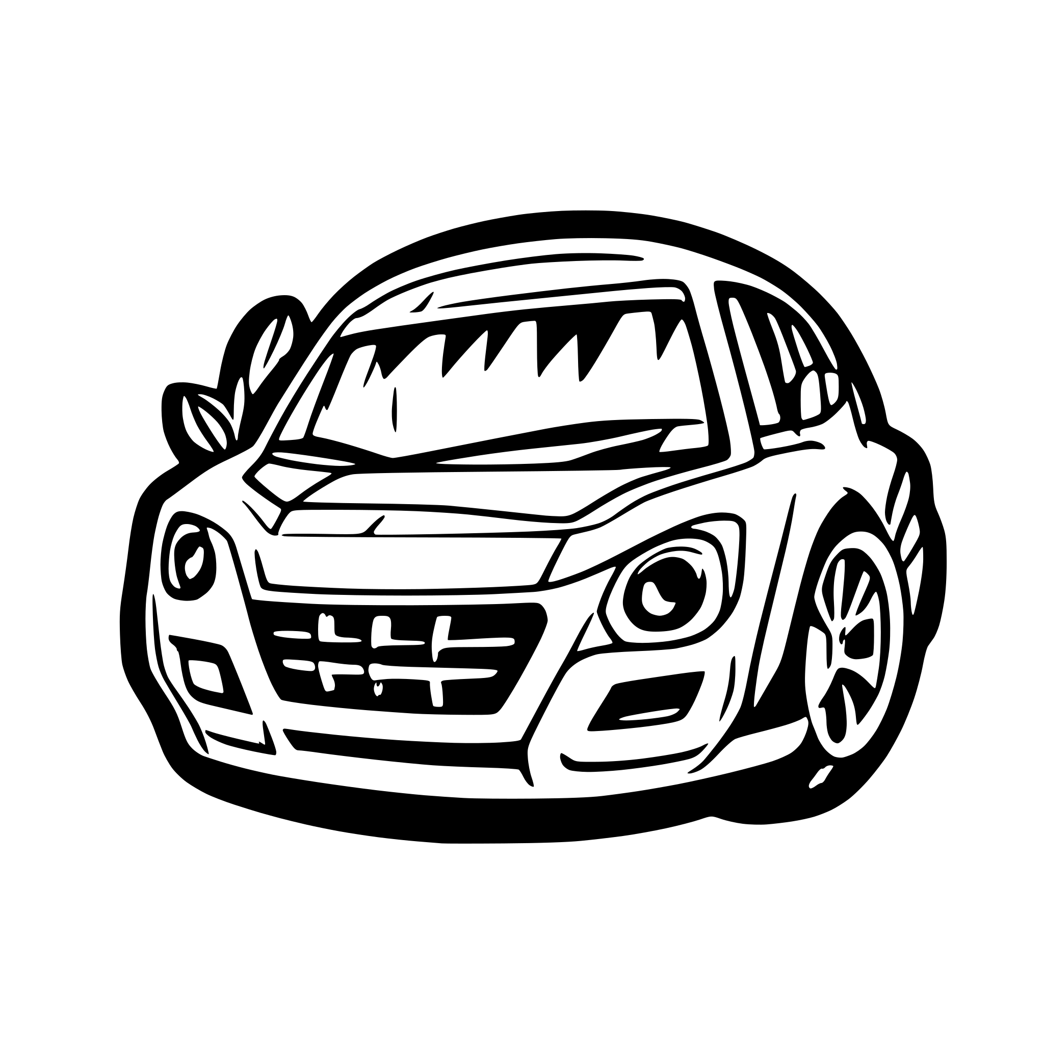 AI-generated SVG of a subaru