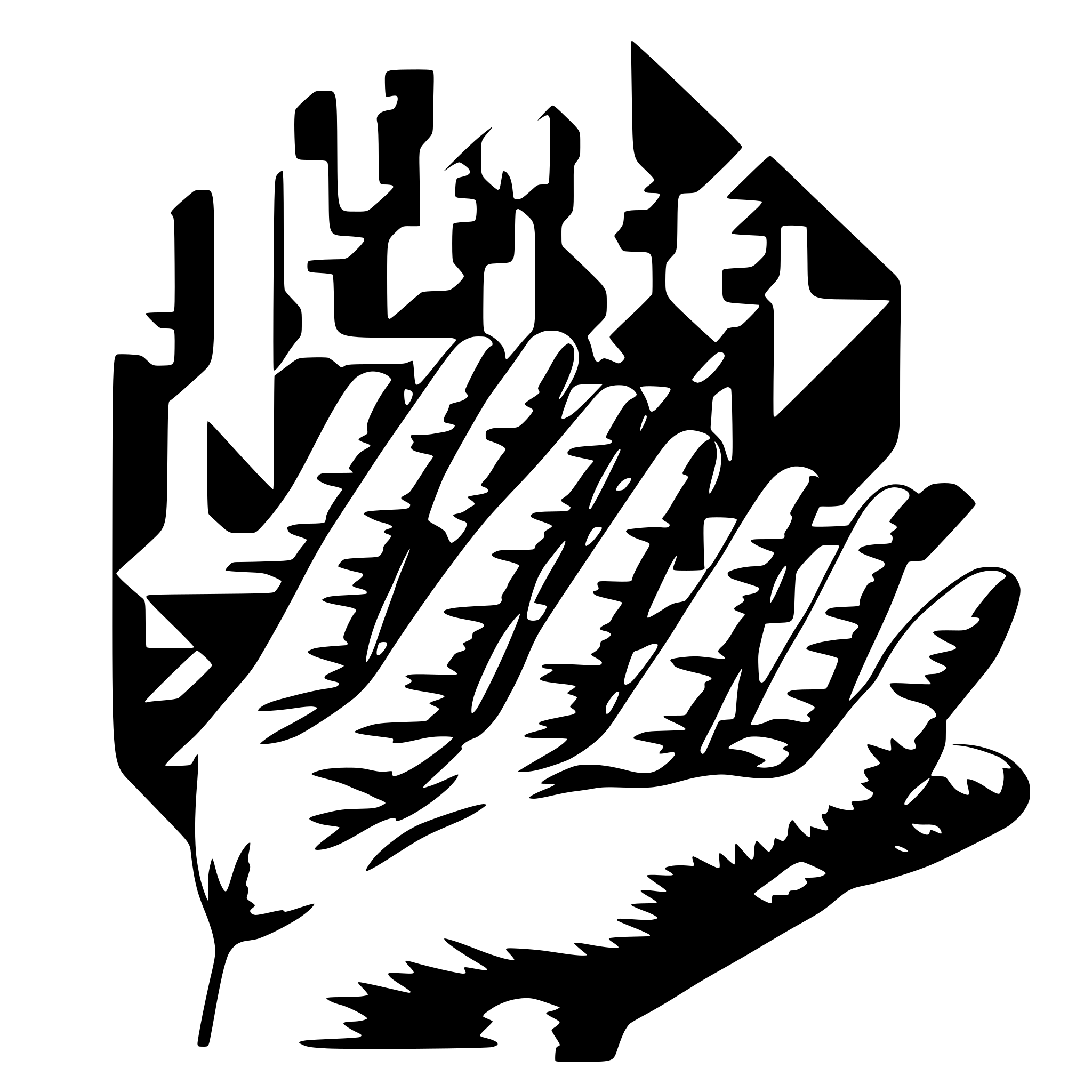 AI-generated SVG of a simple geometric shapes, layered over a hand reaching for something