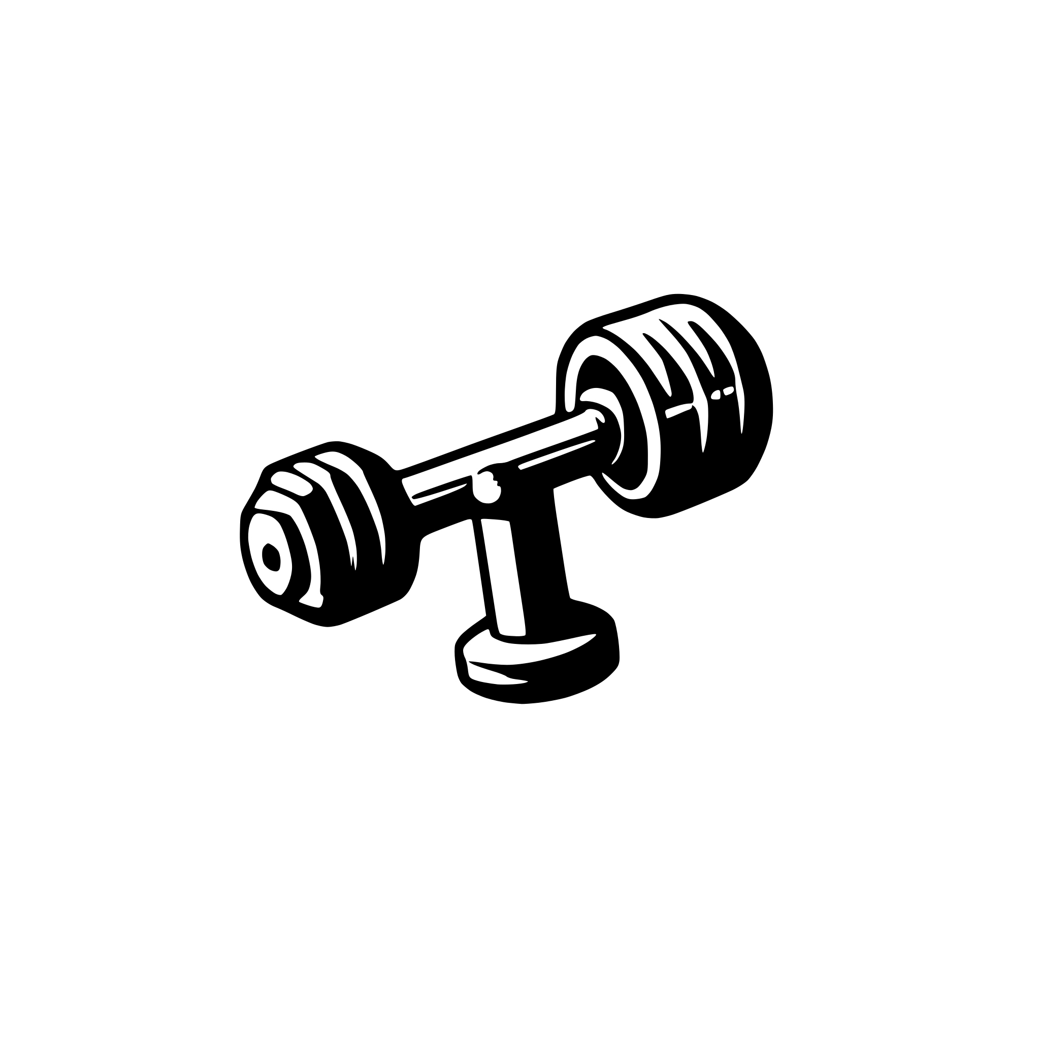 AI-generated SVG of a dumbbell