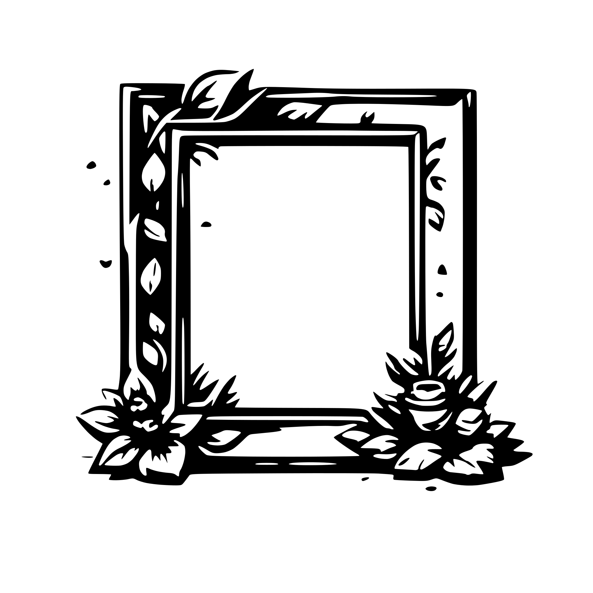 AI-generated SVG of 'Happy frame'