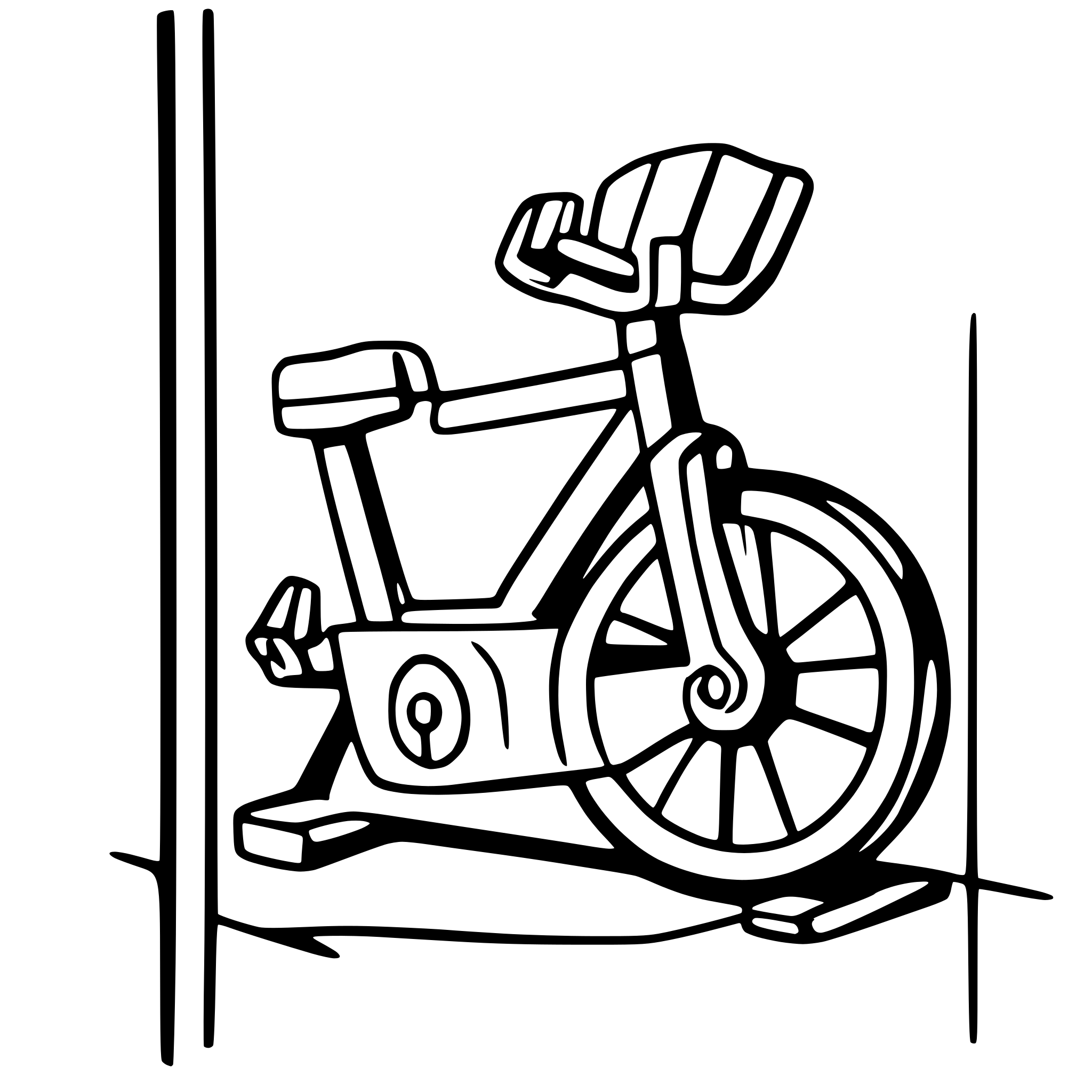 AI-generated SVG of 'indoor gym bike'