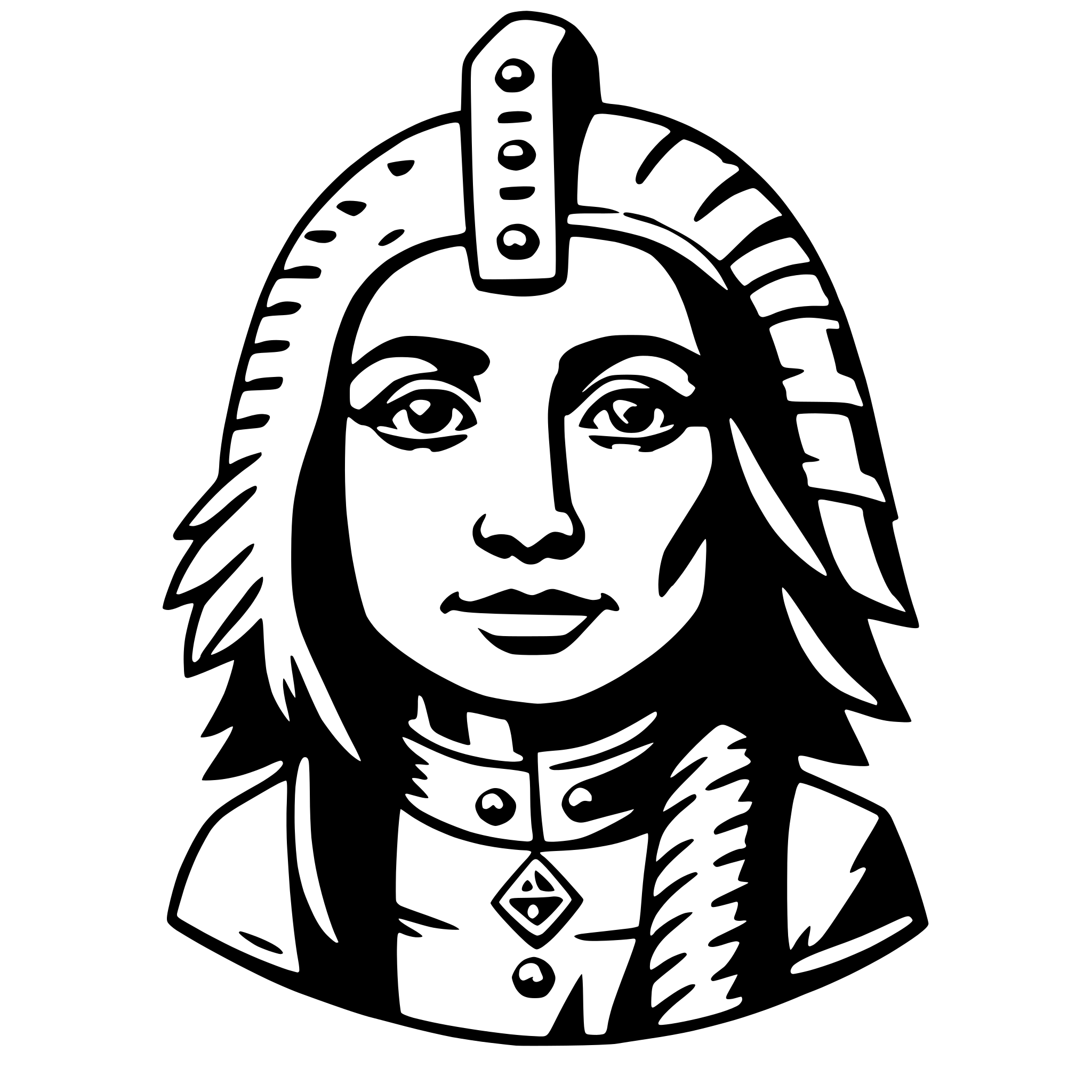 AI-generated SVG of 'coatlicue'
