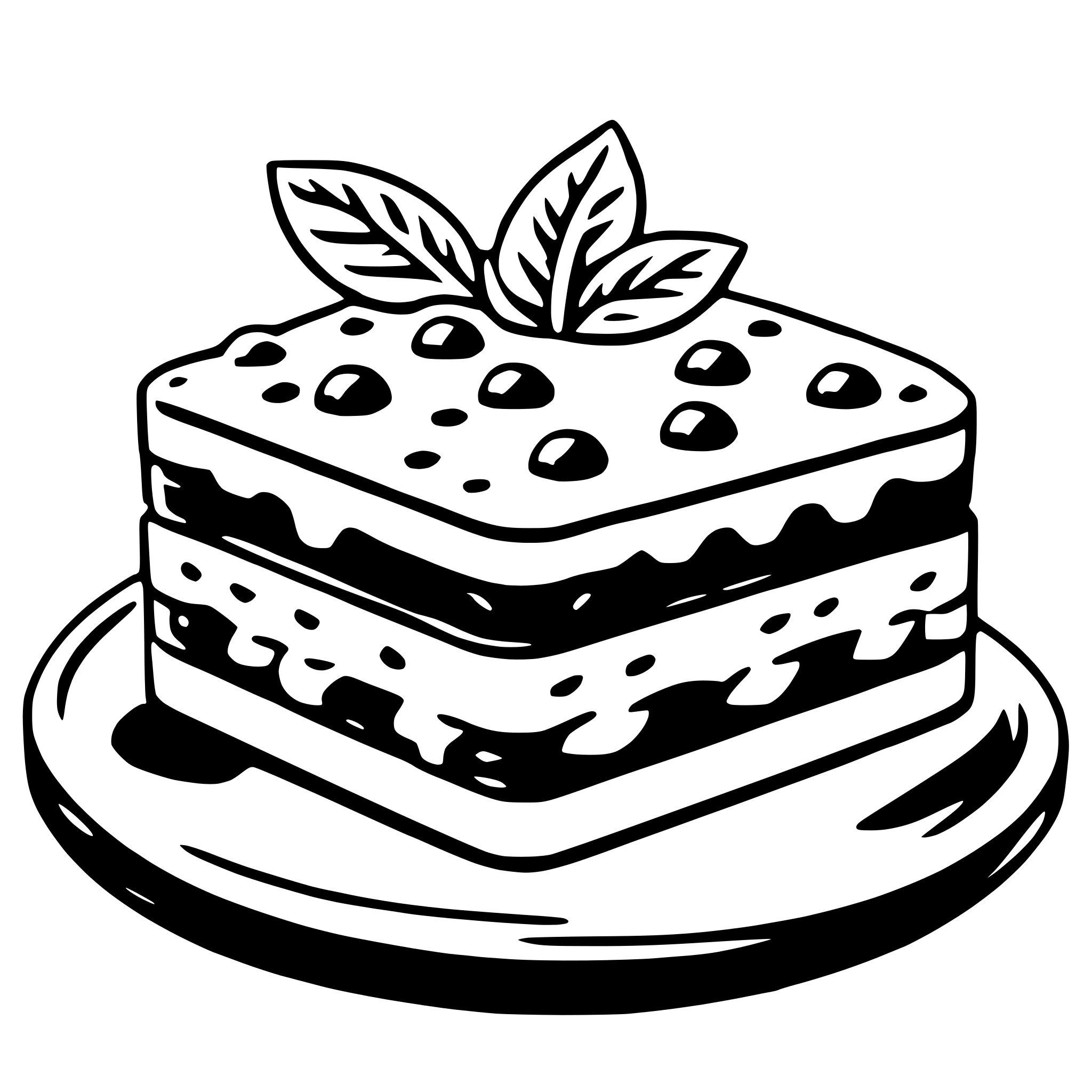 AI-generated SVG of 'lasagna'