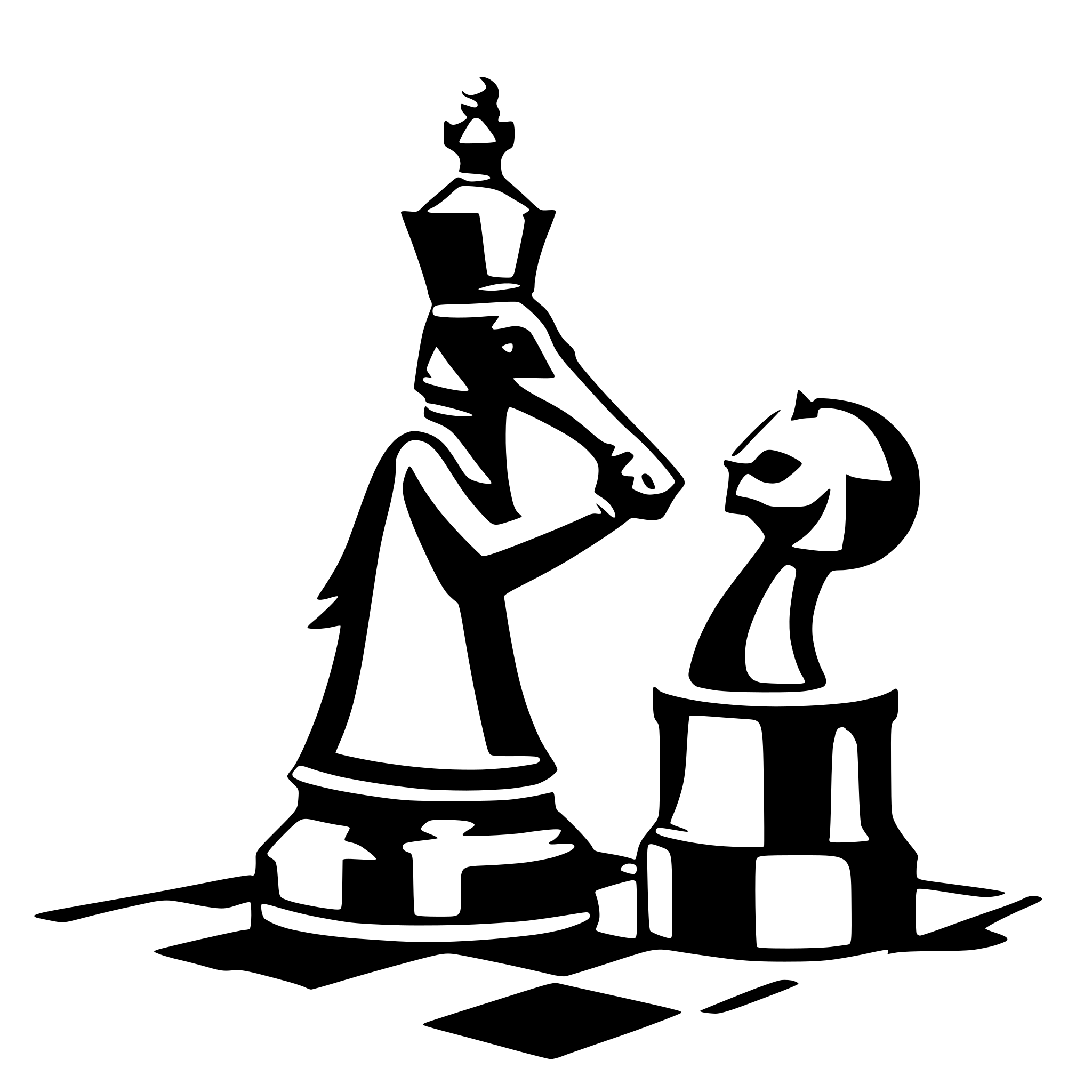 AI-generated SVG of a chessfigur