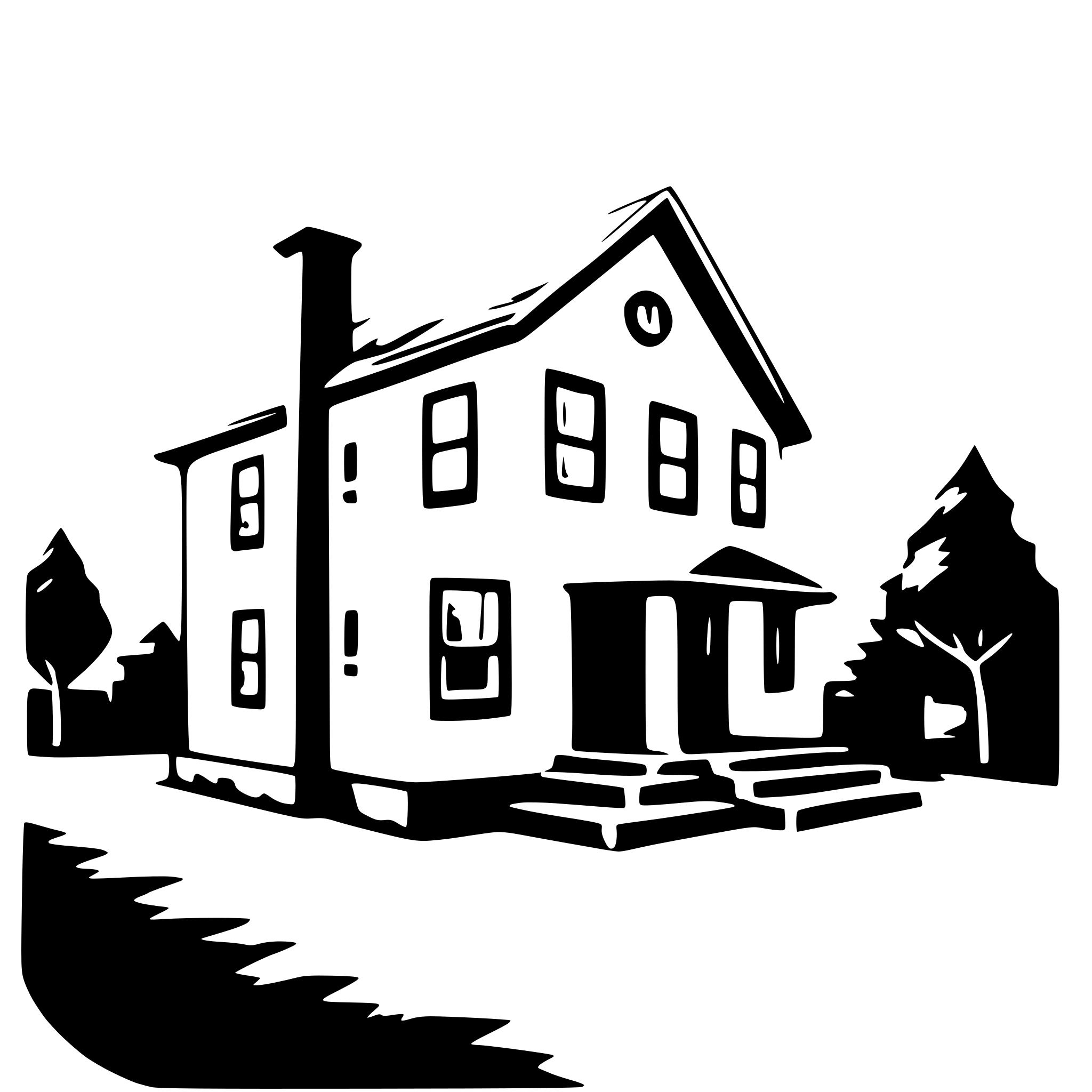 AI-generated SVG of 'perspective view of a house'