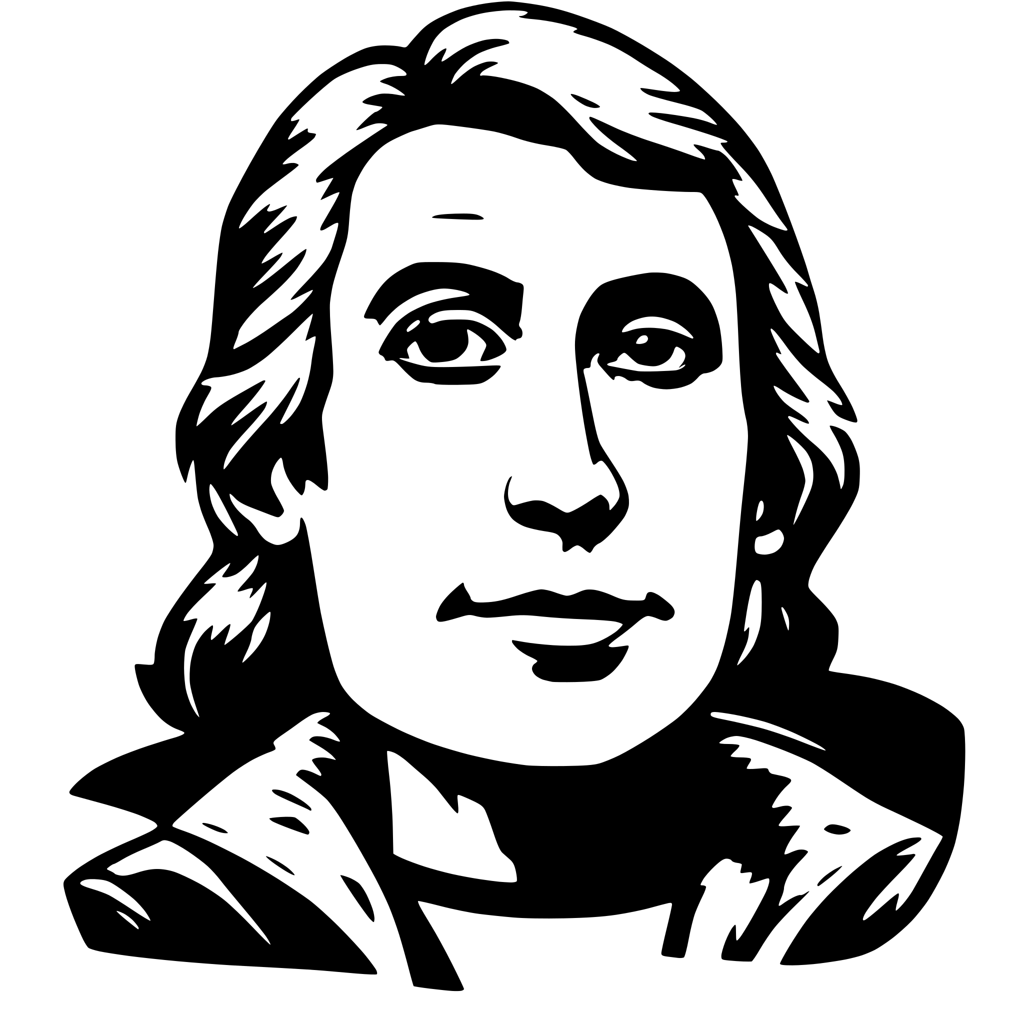 AI-generated SVG of a larry pombo