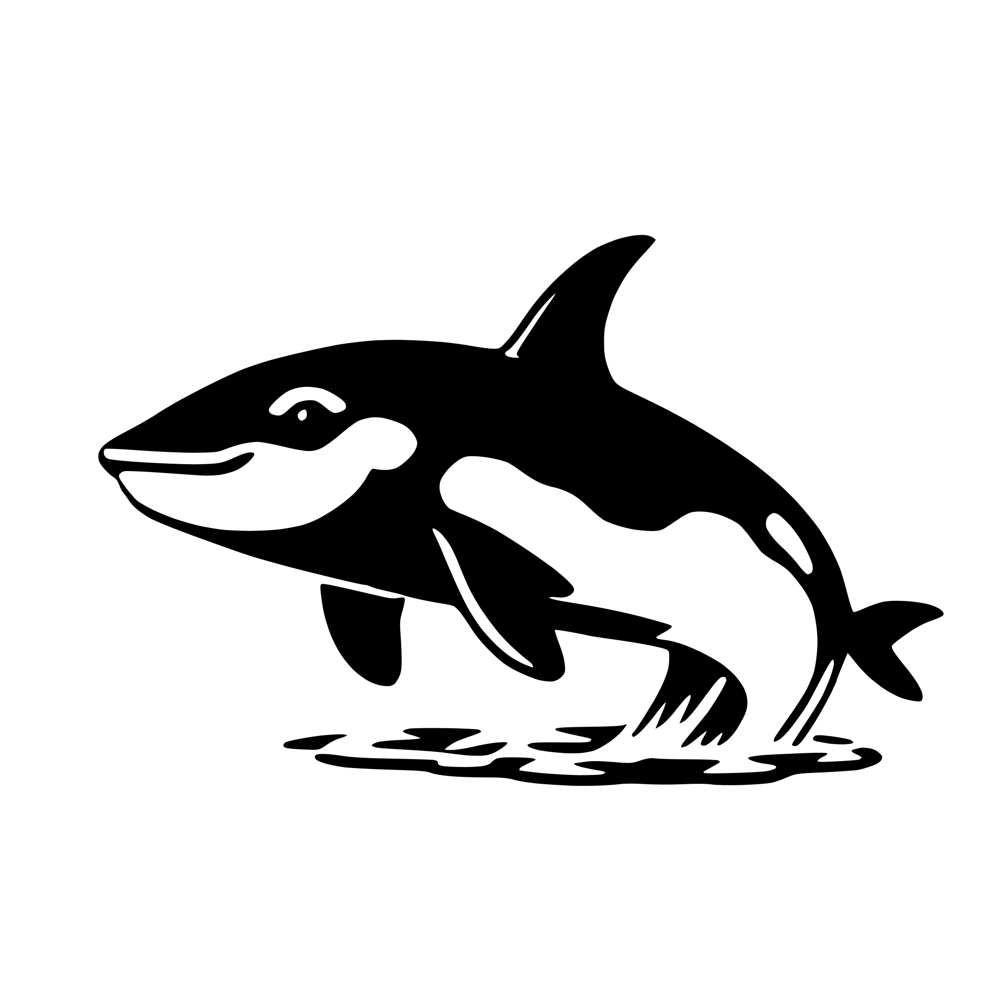AI-generated SVG of 'orca'
