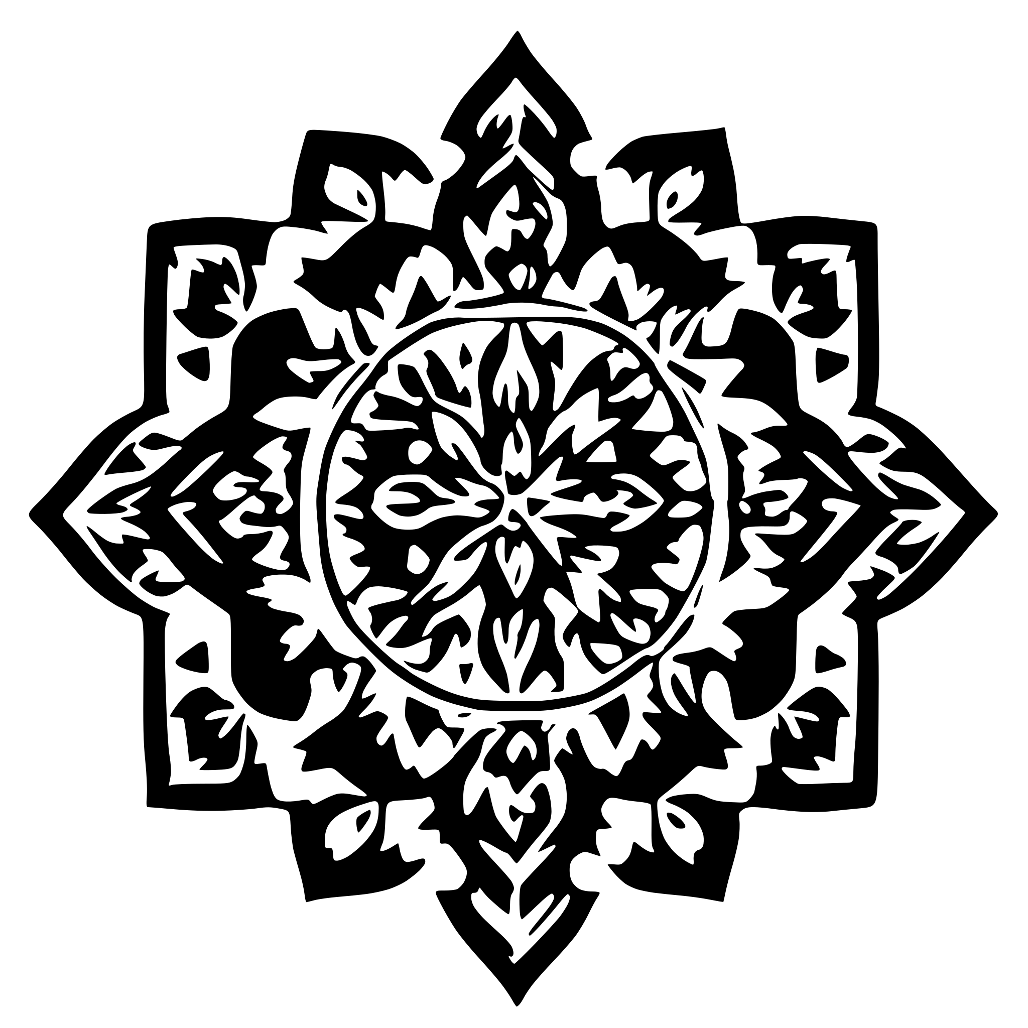 AI-generated SVG of a Damascus pattern