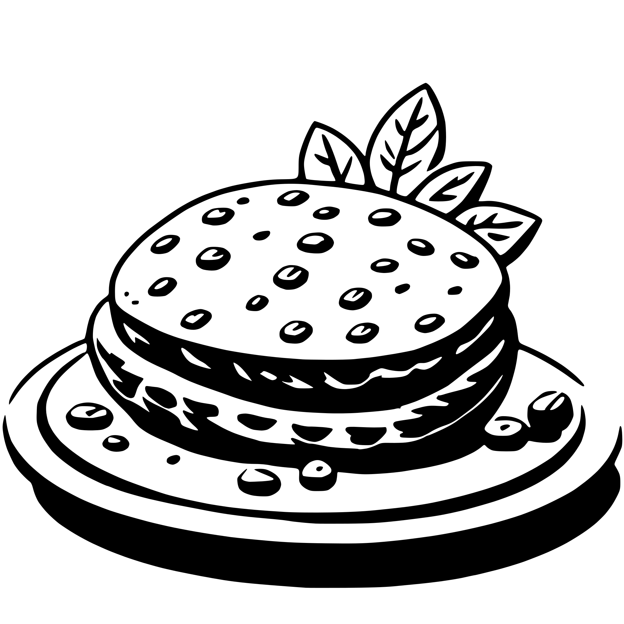 AI-generated SVG of a falafel