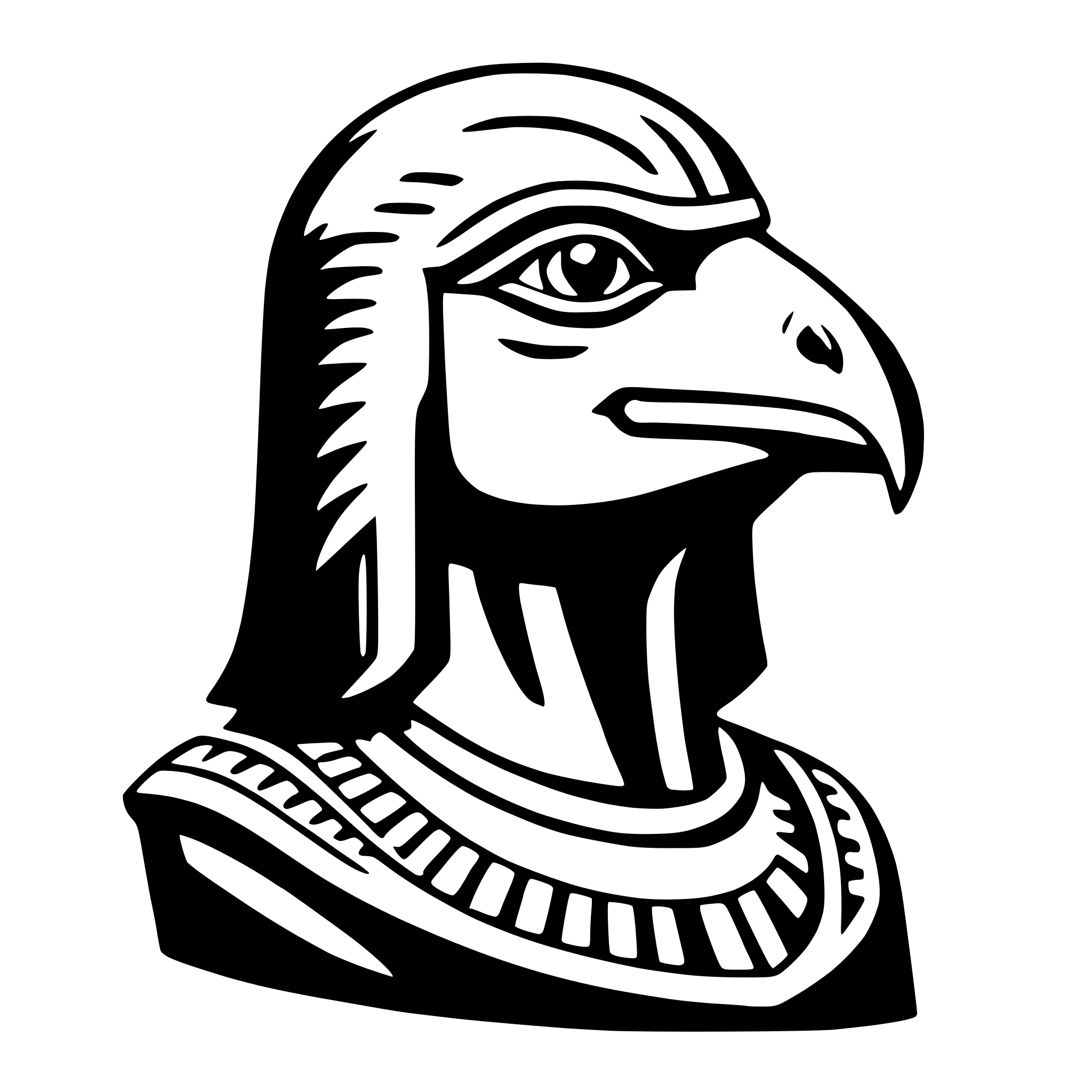 AI-generated SVG of a horus