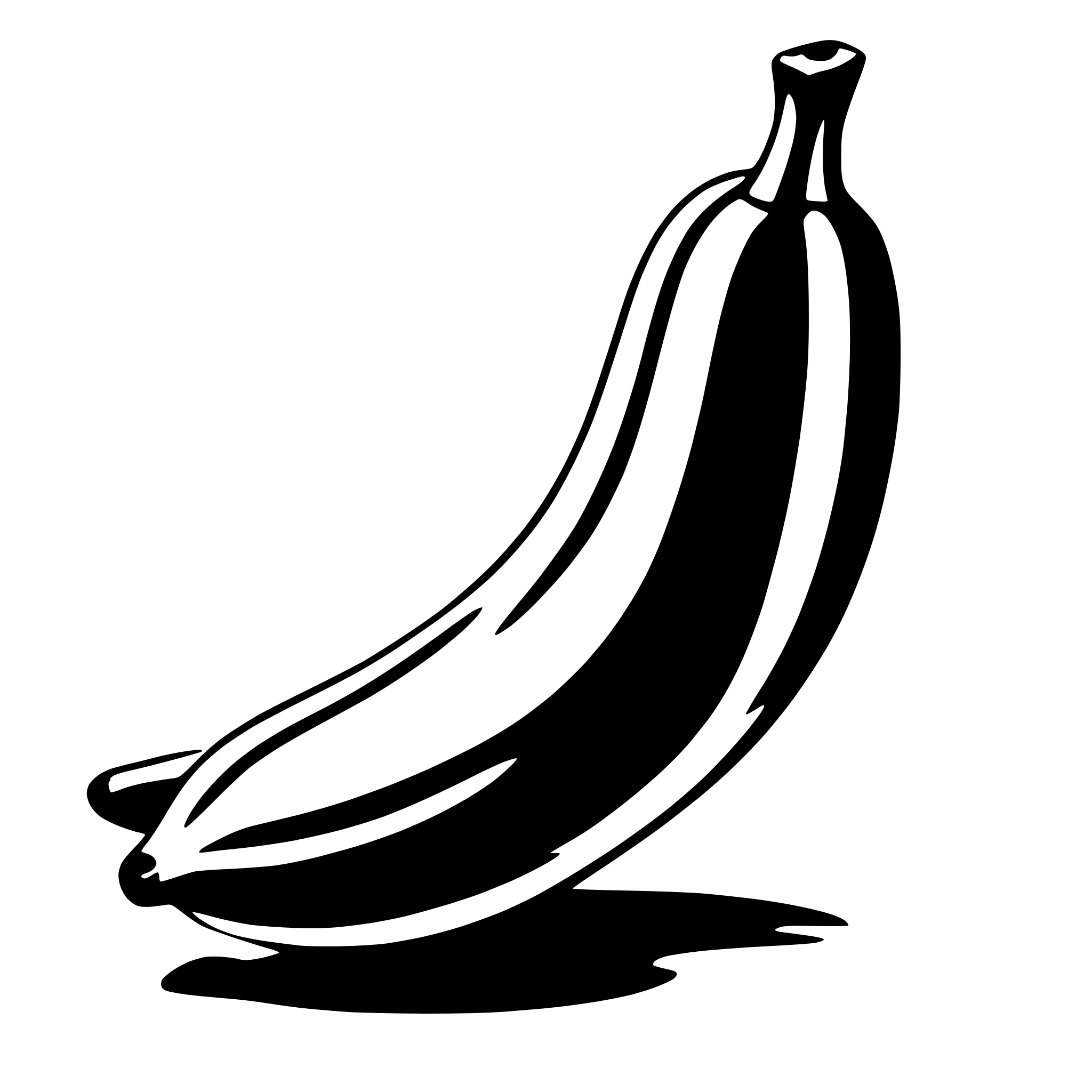 AI-generated SVG of a banana