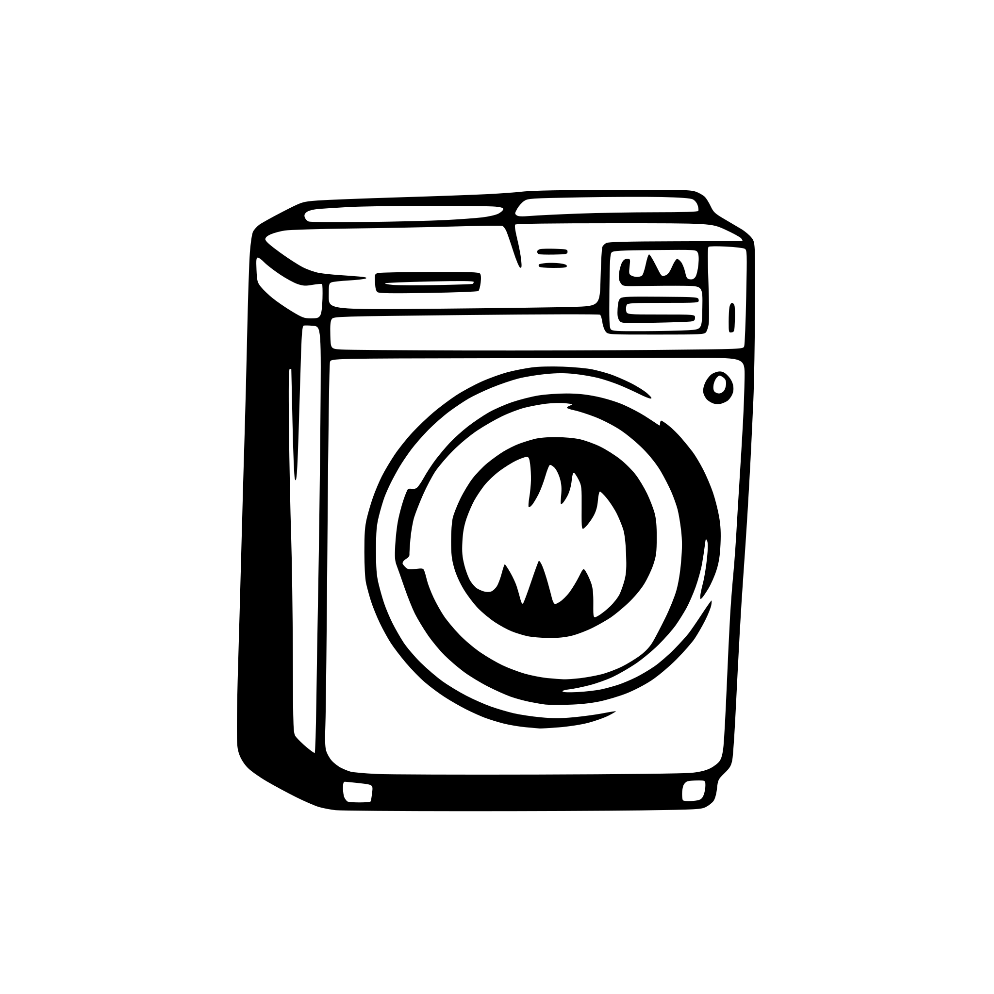 AI-generated SVG of 'Washing Machine simple'