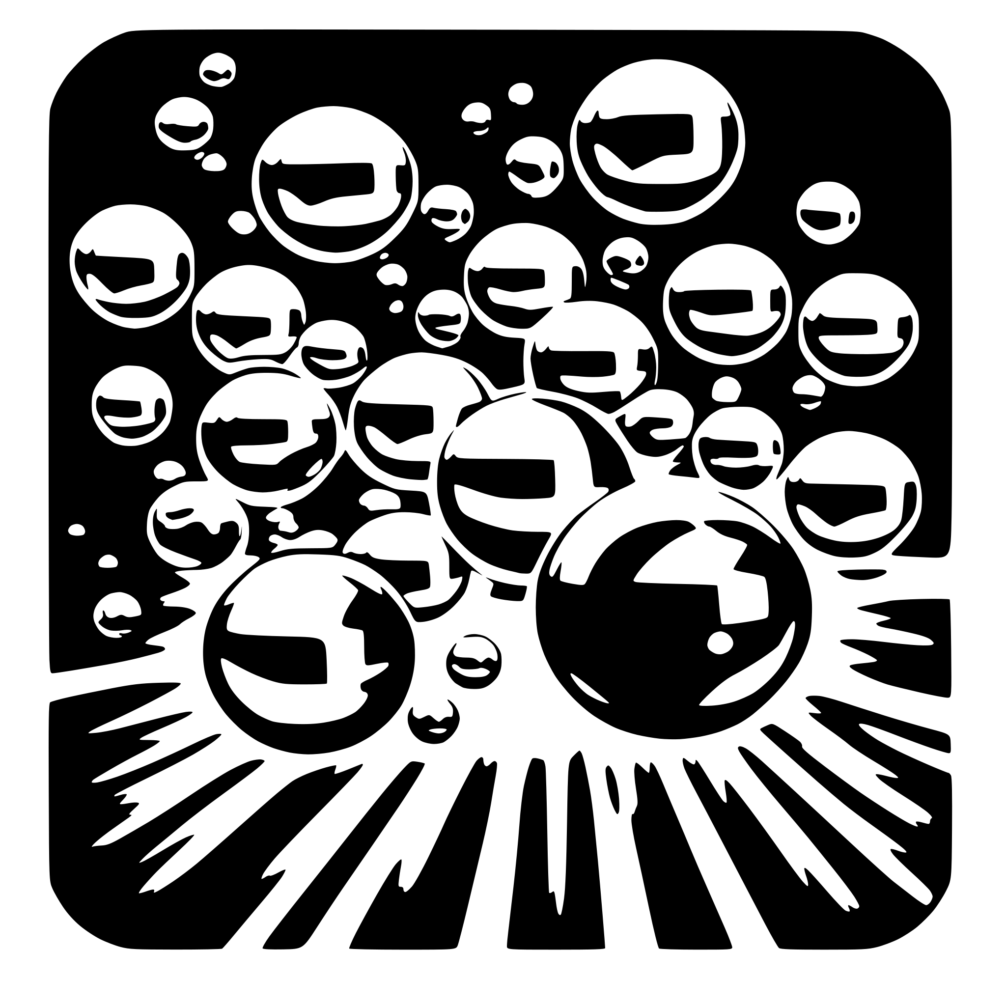 AI-generated SVG of a bubbles like in soda on a white background