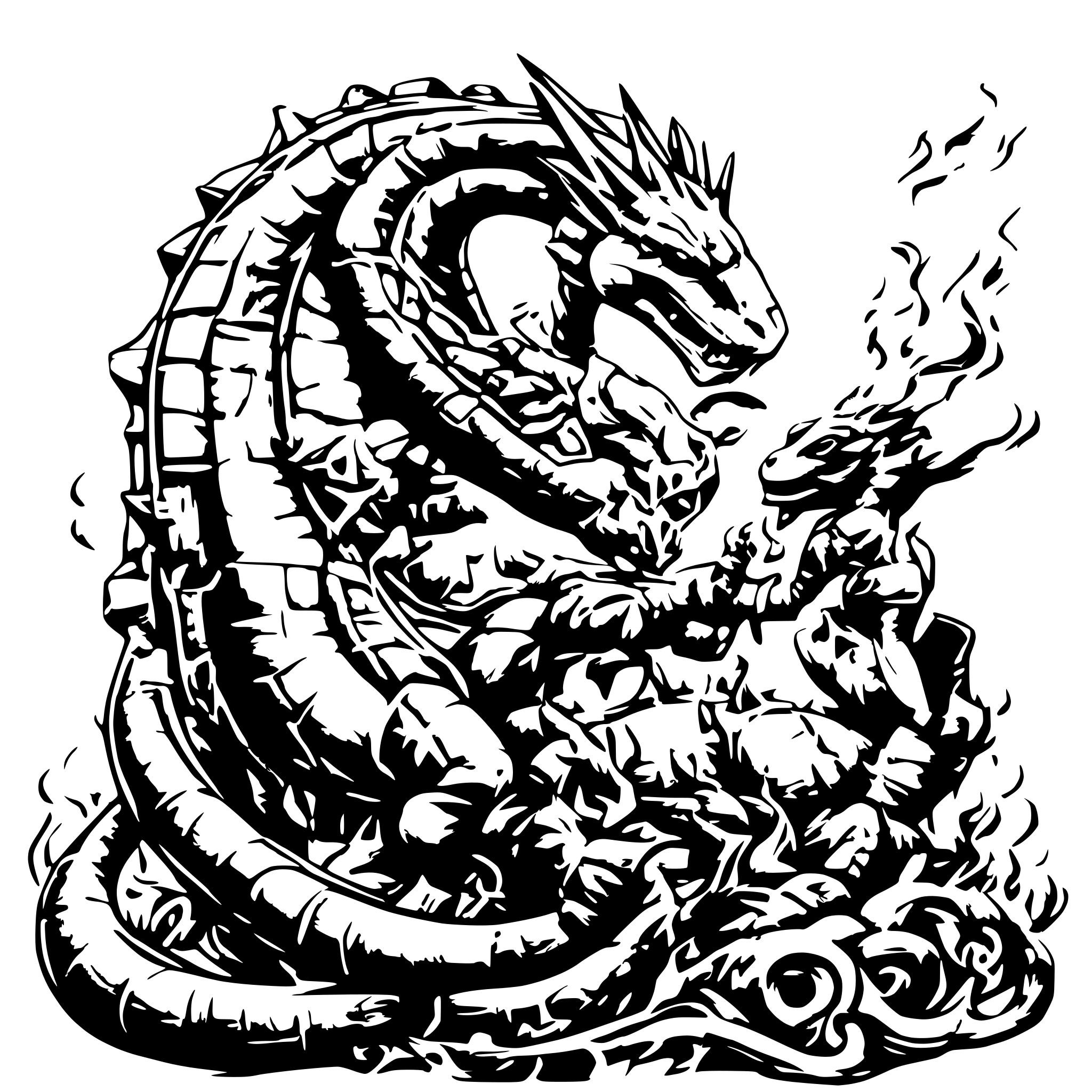 AI-generated SVG of a Charizard blowing fire at blastoise
