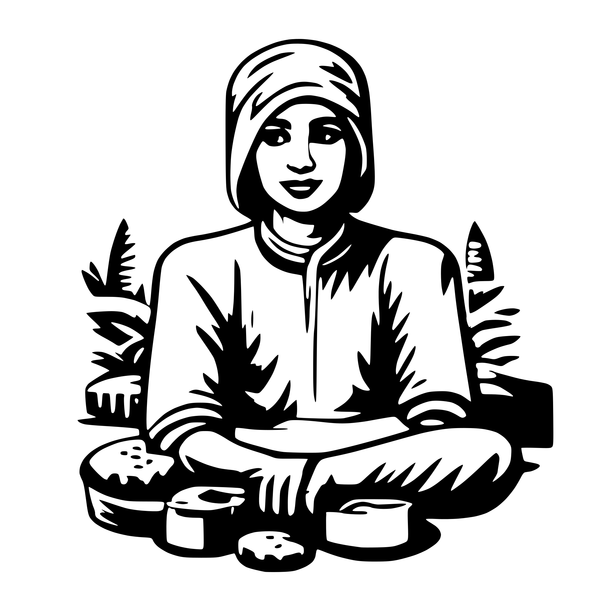 AI-generated SVG of 'Sabar'