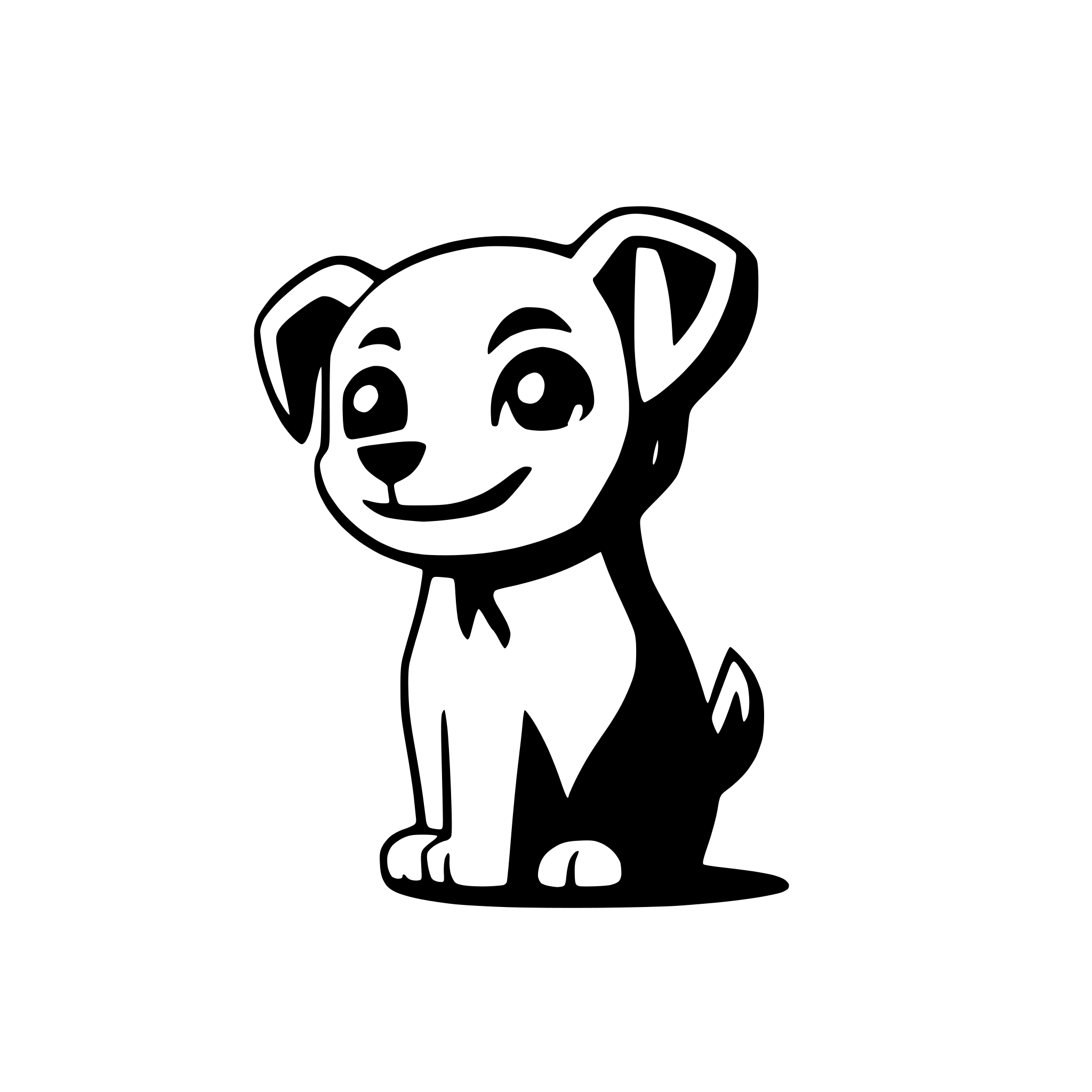 AI-generated SVG of a dog