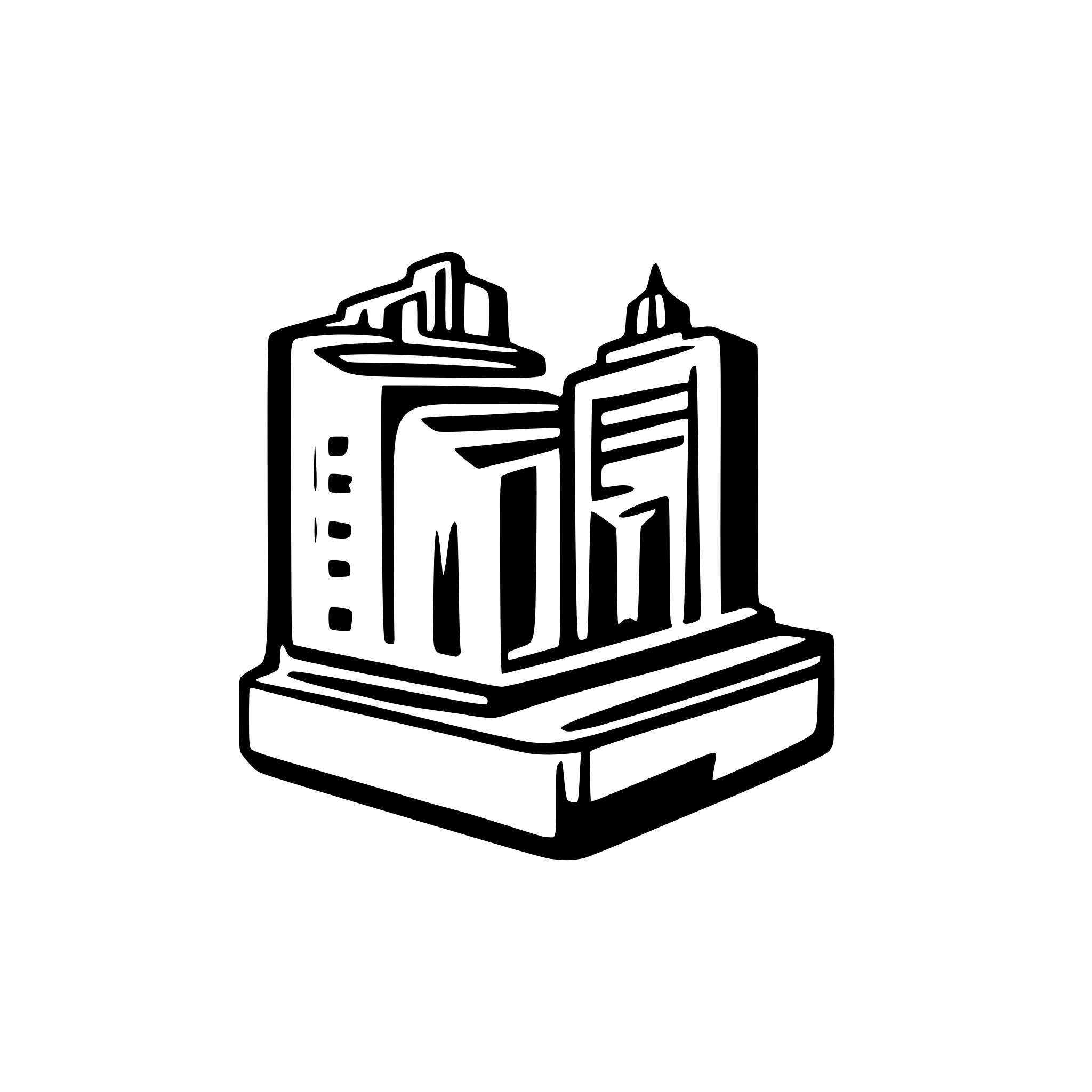 AI-generated SVG of a brutalist style New York City construction orange logo