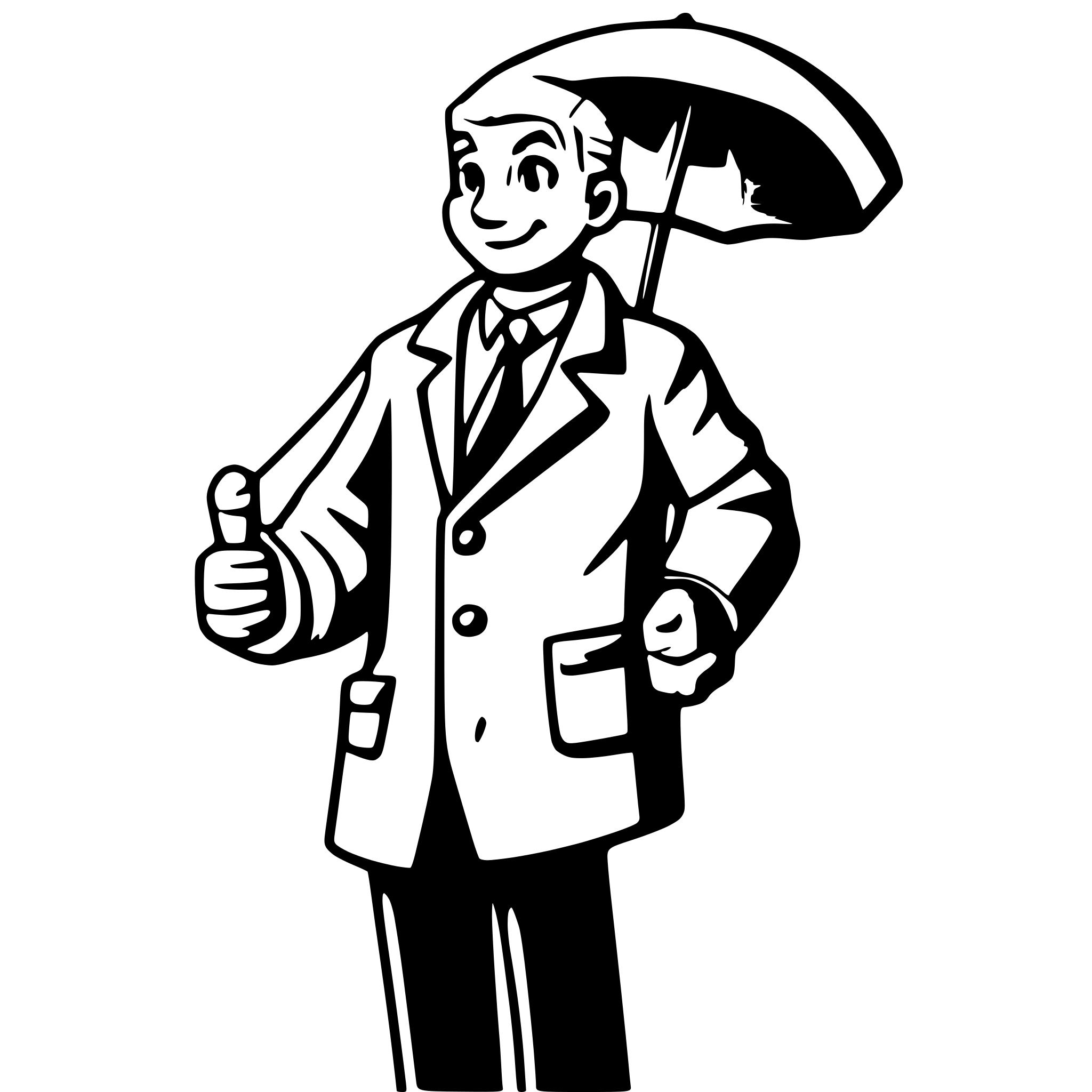AI-generated SVG of 'bald weatherman'