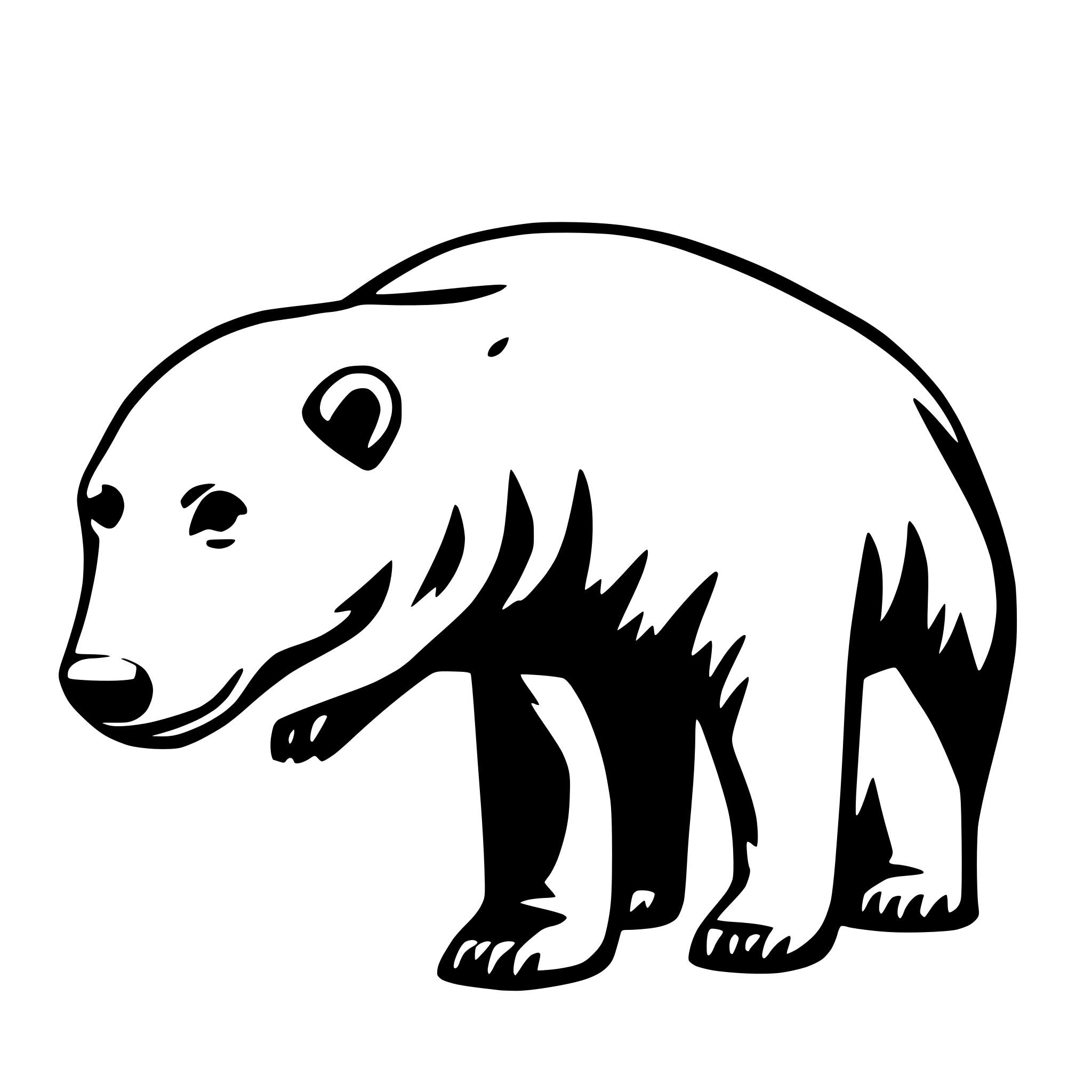 AI-generated SVG of 'polarbear'