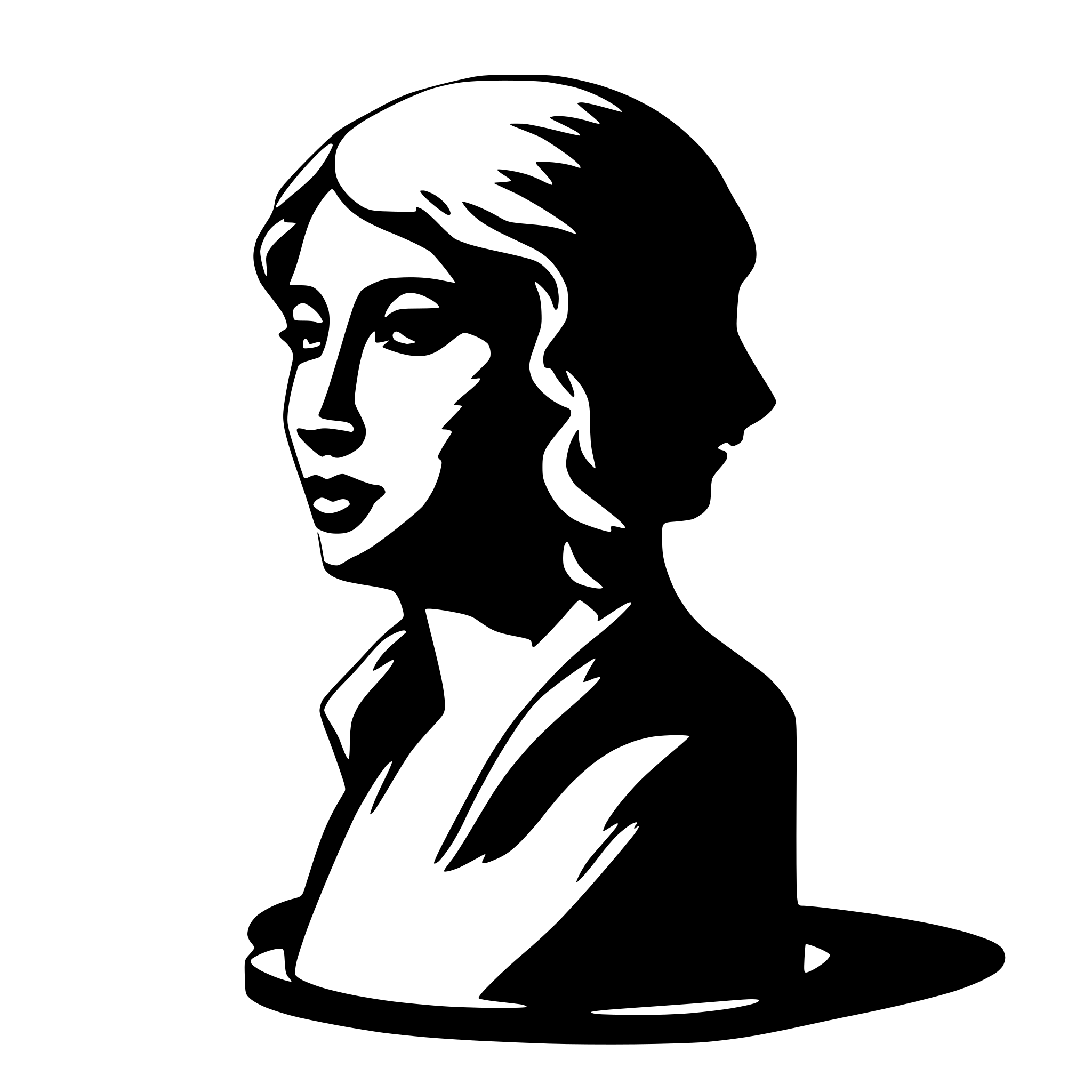 AI-generated SVG of 'SILHOUETTE SCULPTURE CONTEMPORARY ART'