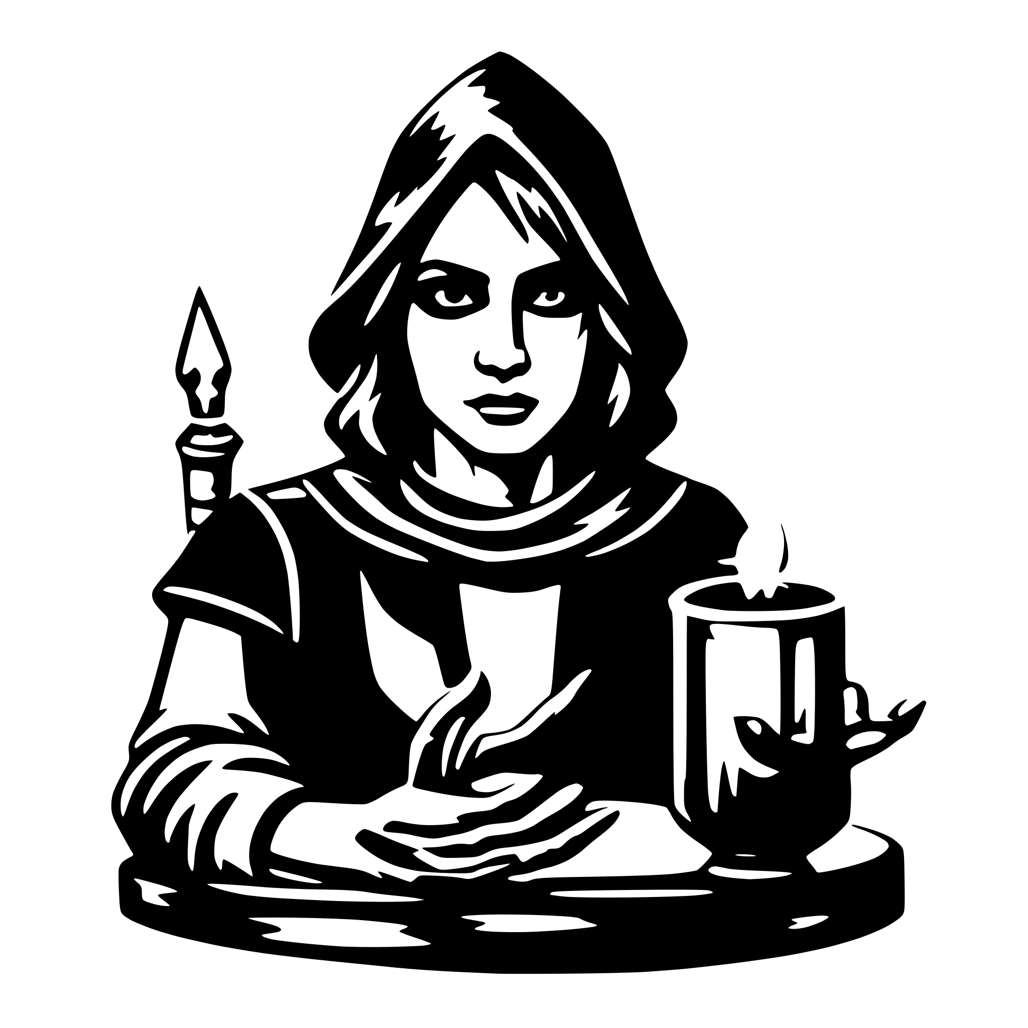 AI-generated SVG of 'sorceror'