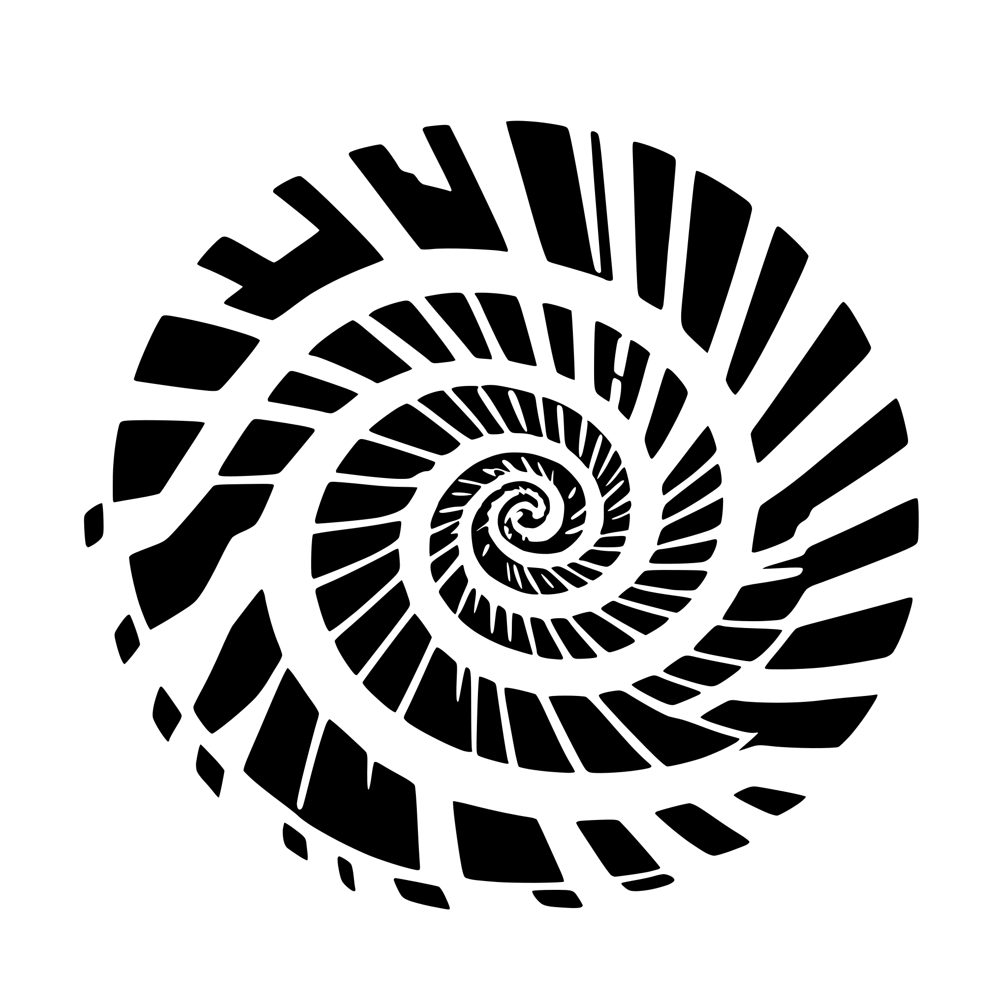 AI-generated SVG of 'Fibonacci spiral'