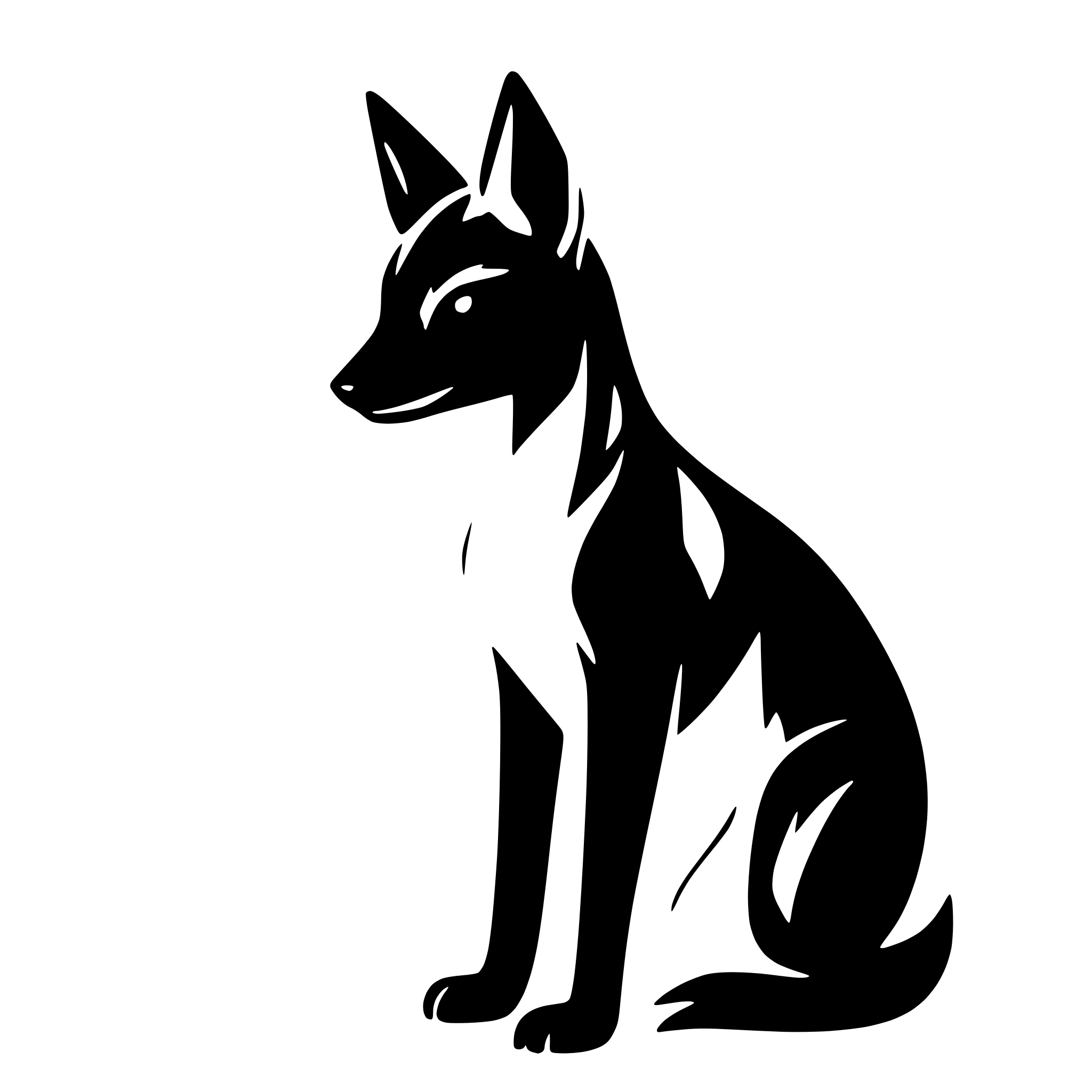 AI-generated SVG of 'fox'