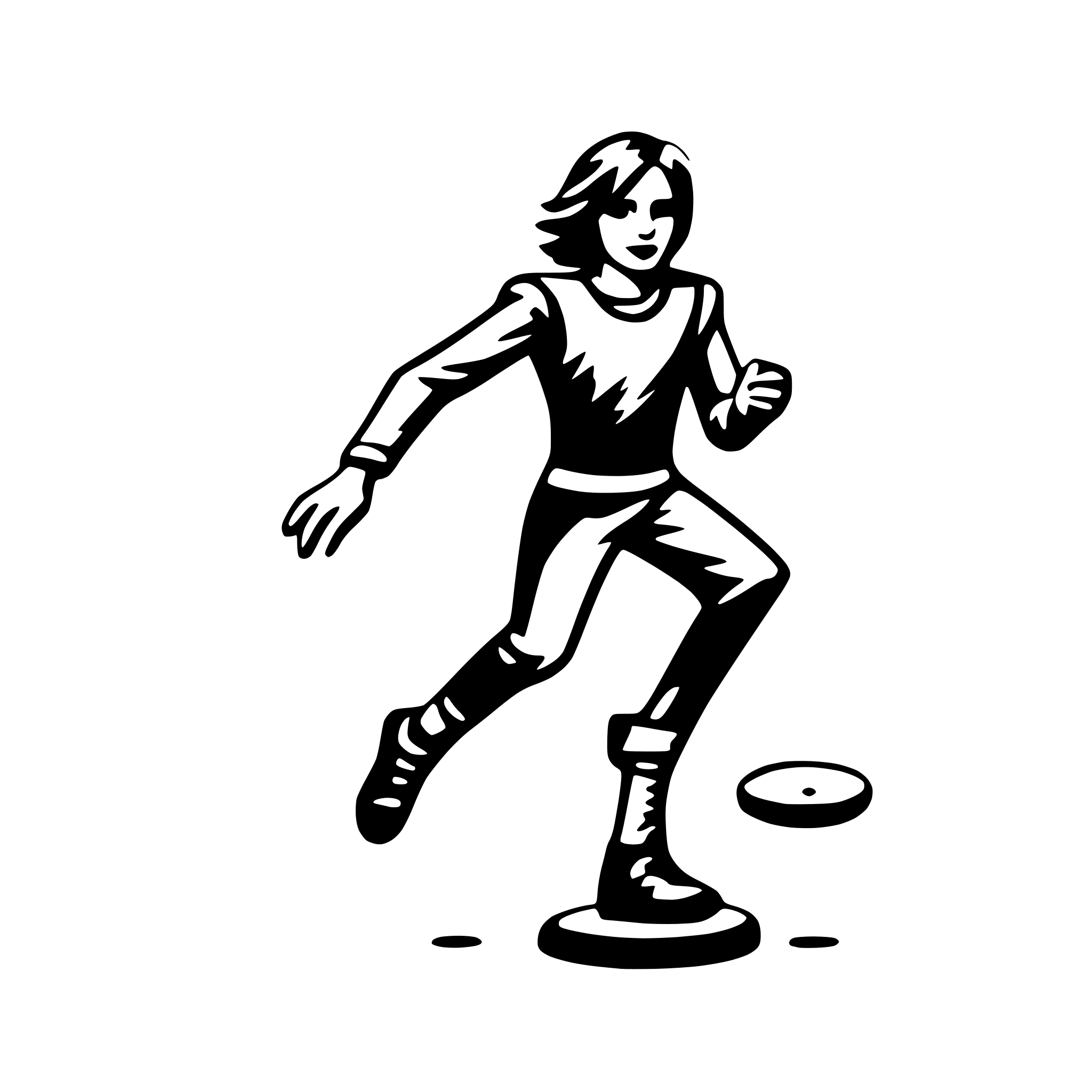AI-generated SVG of a frisbee