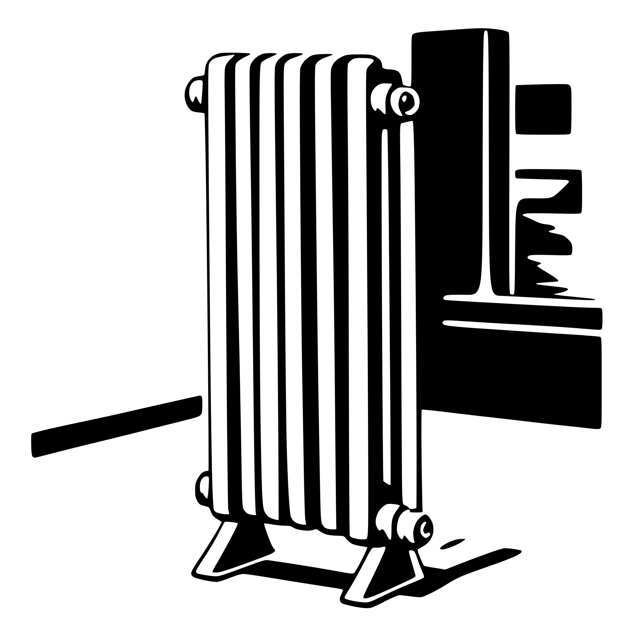 AI-generated SVG of a radiator