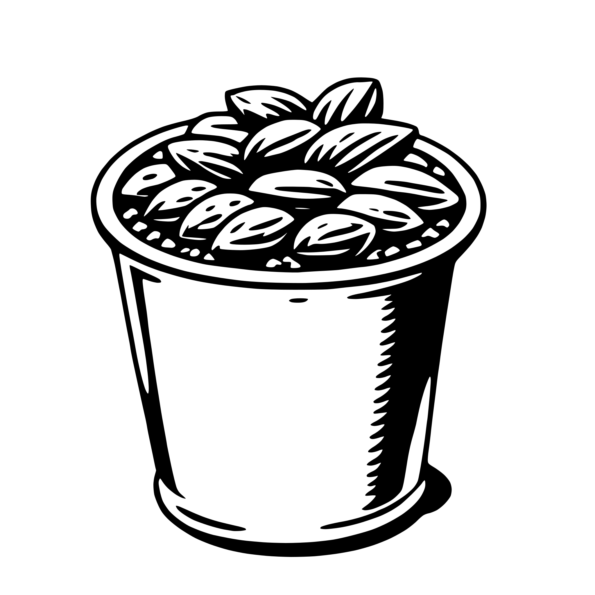 AI-generated SVG of a chia seed