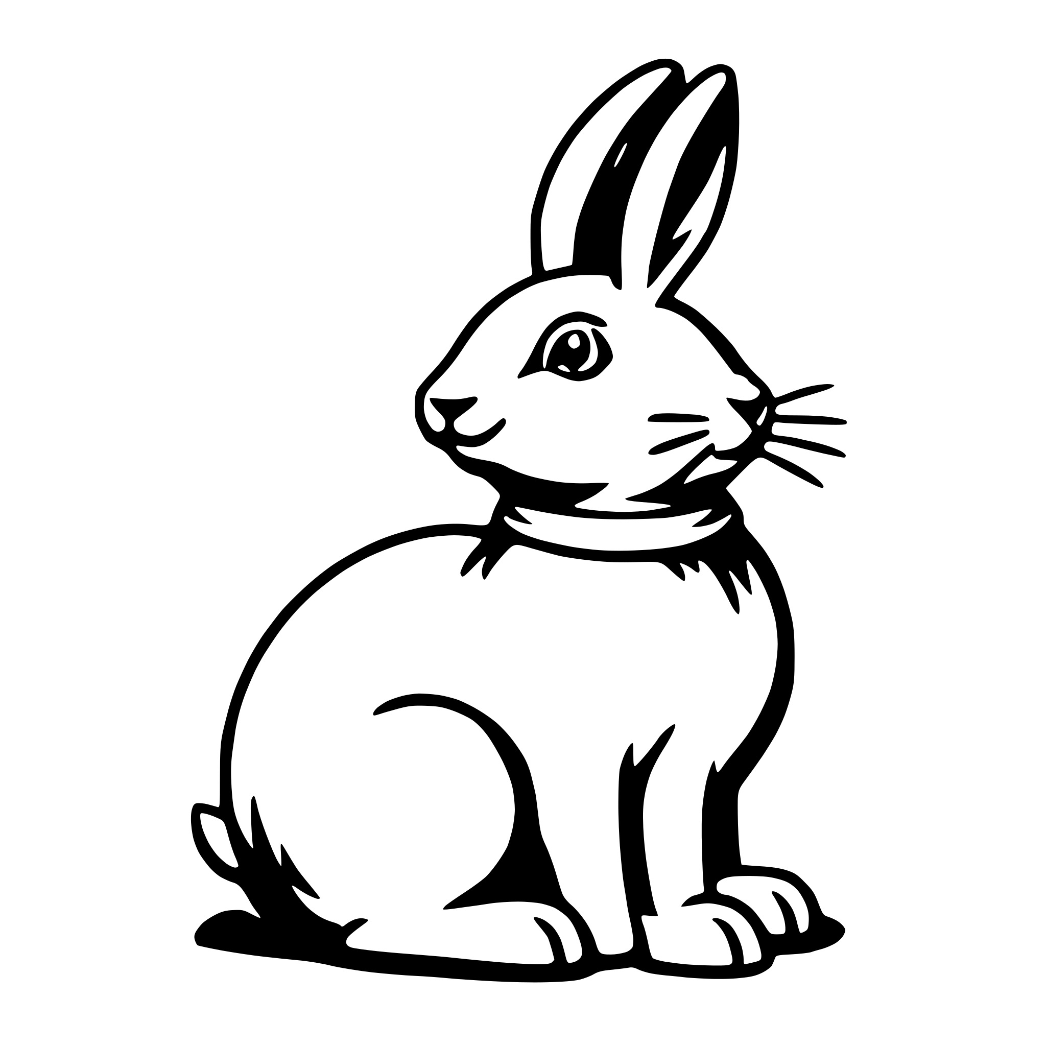AI-generated SVG of a easter bunny
