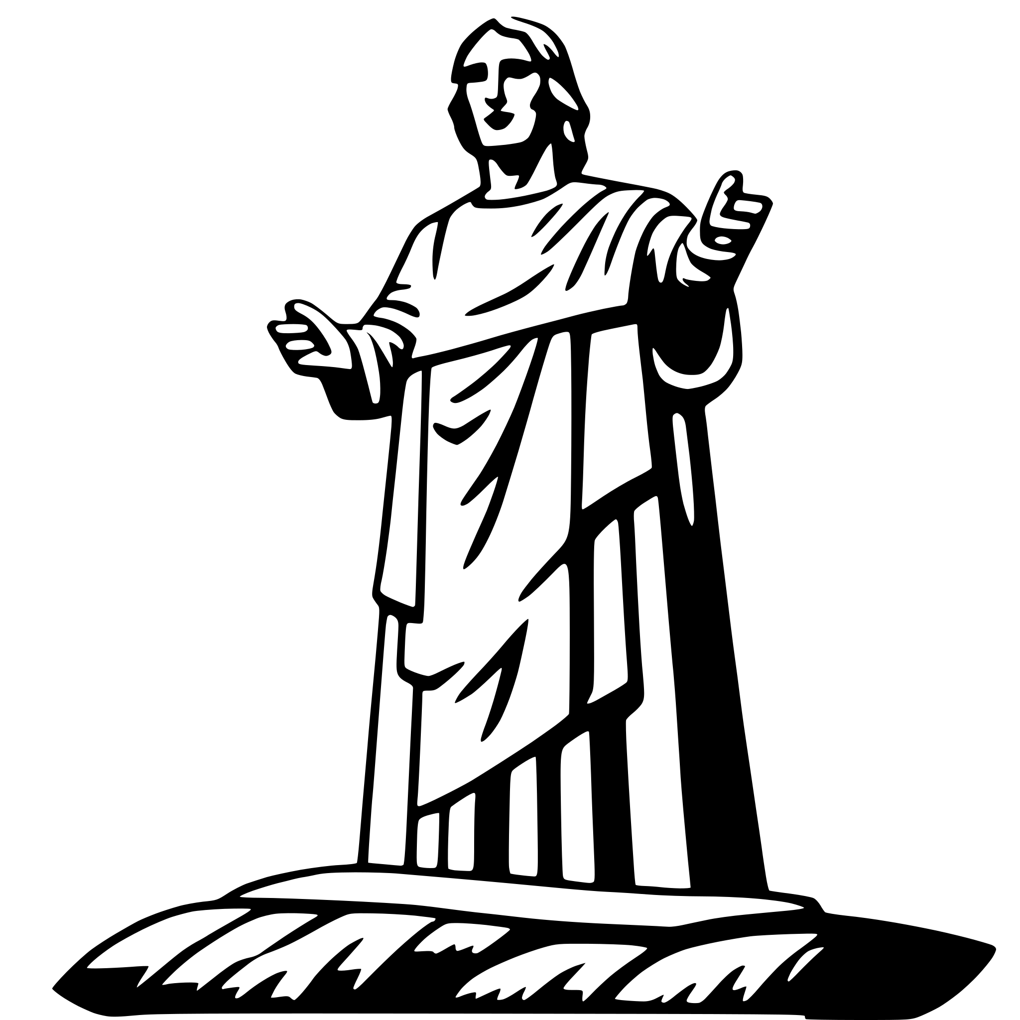 AI-generated SVG of 'christ the redeemer'