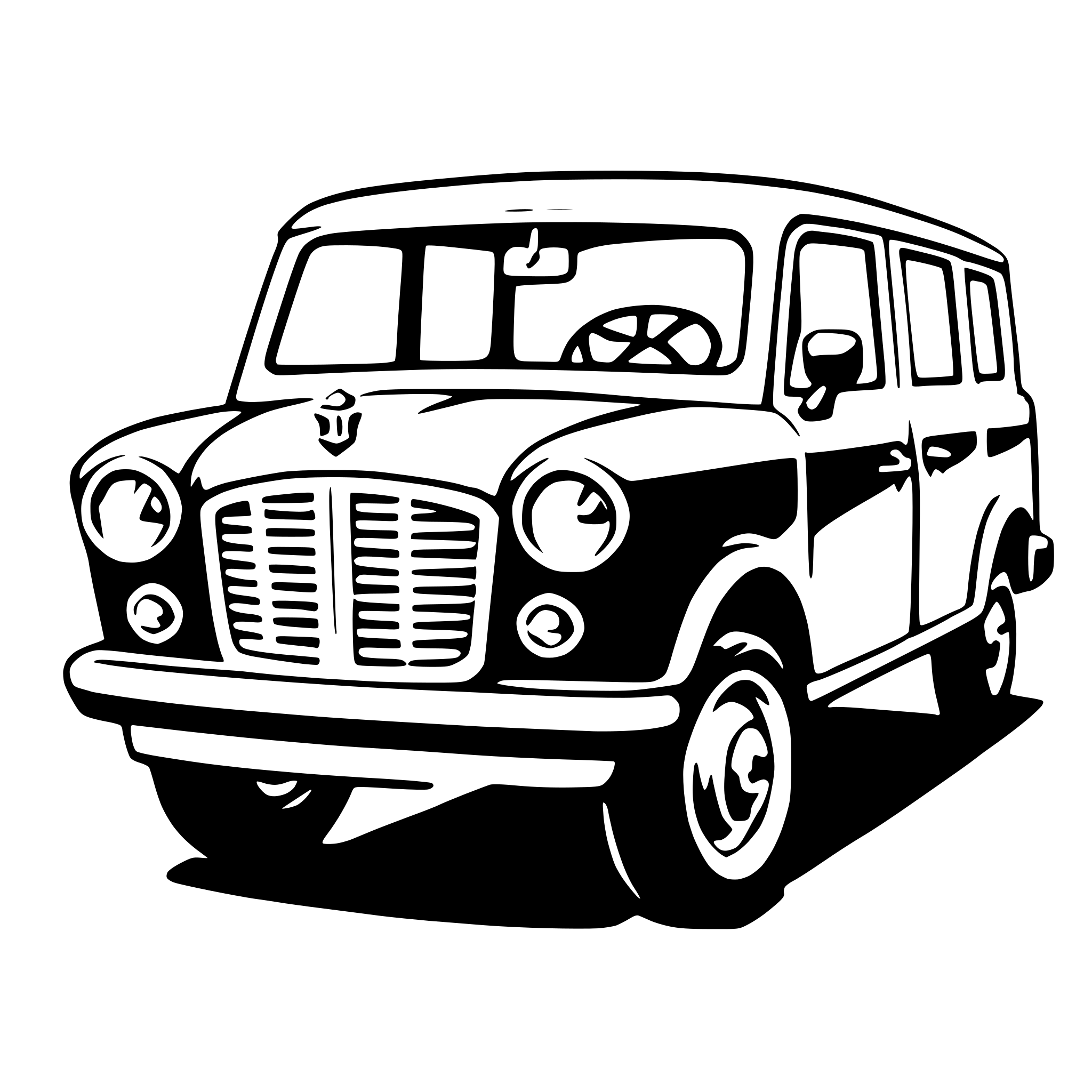 AI-generated SVG of a landaulet