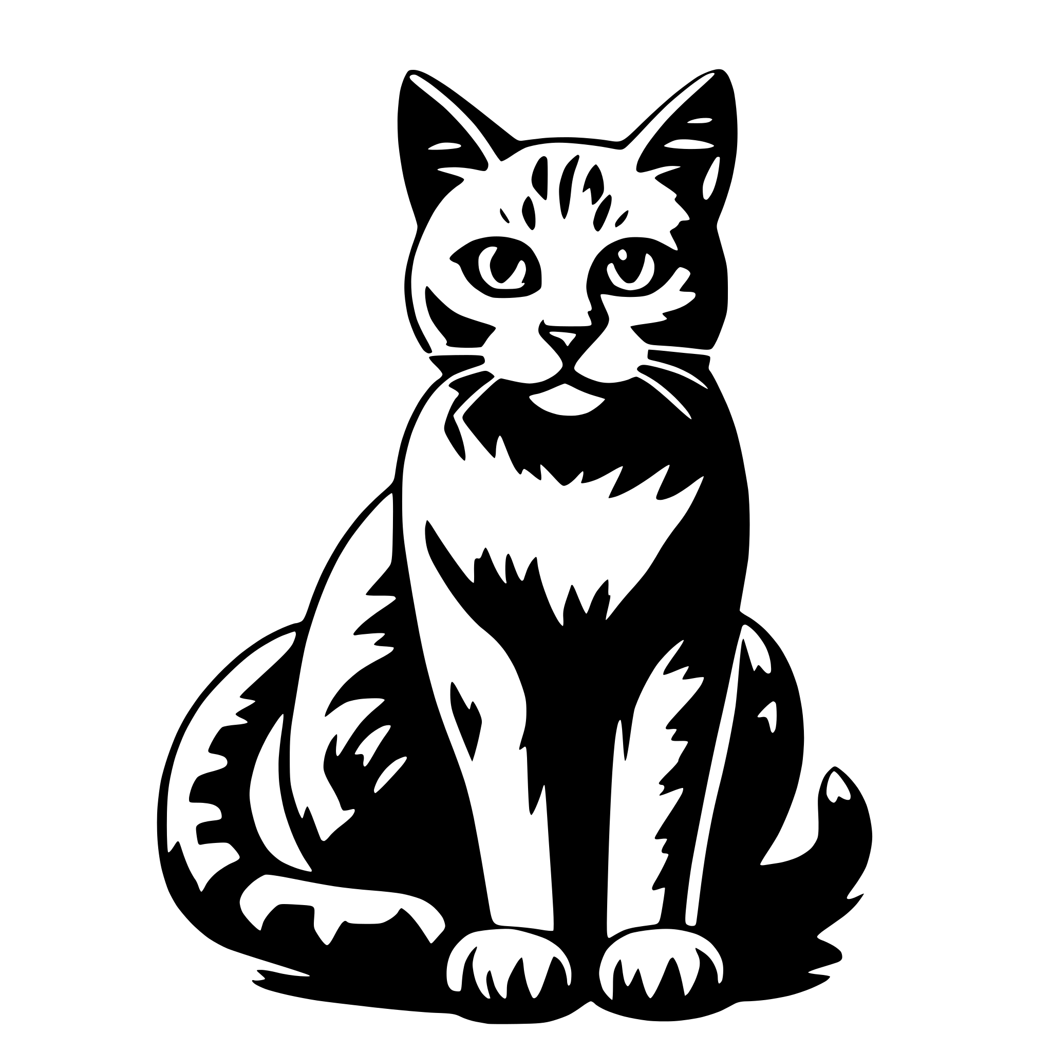 AI-generated SVG of a Cat