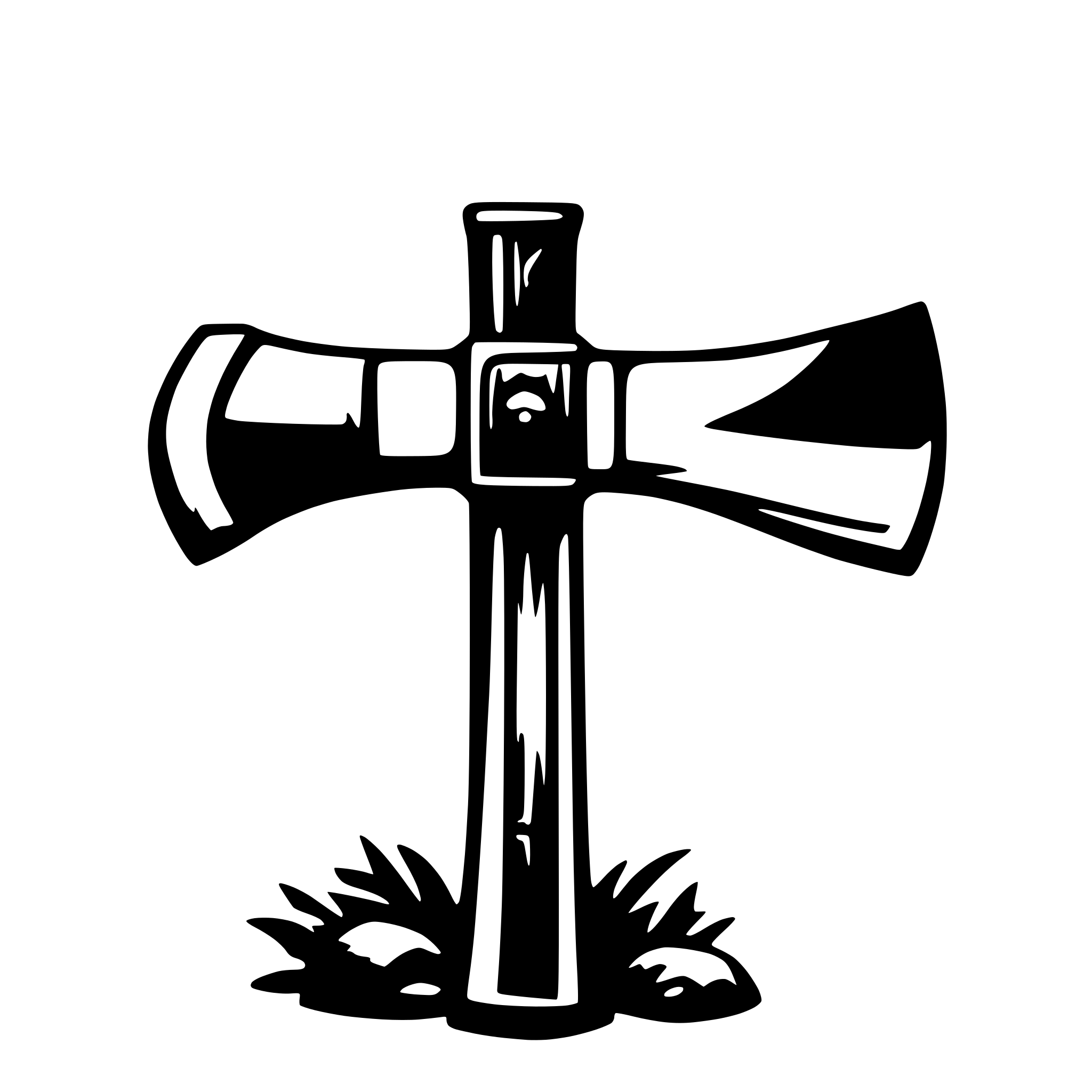 AI-generated SVG of a axe