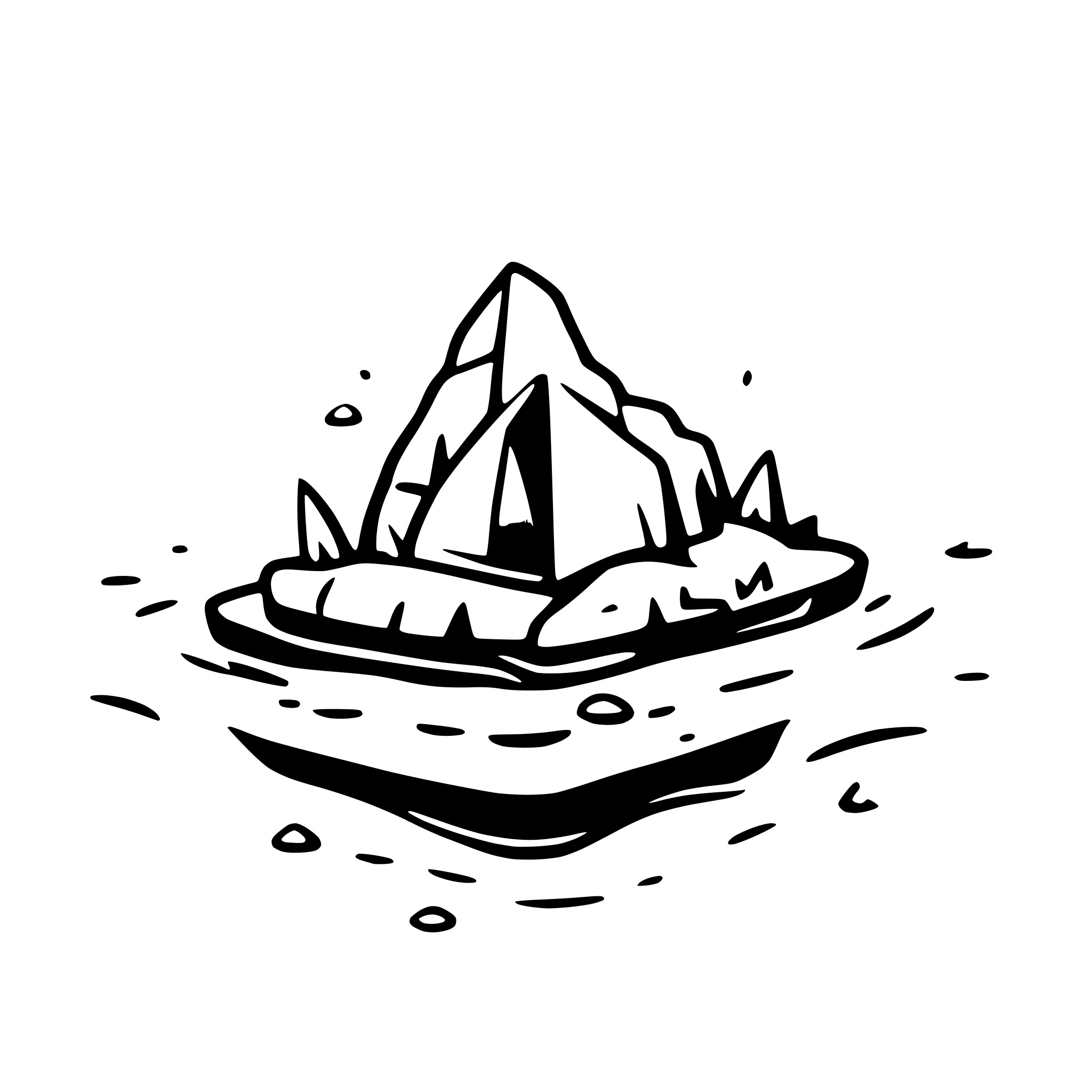 AI-generated SVG of 'sinking island'