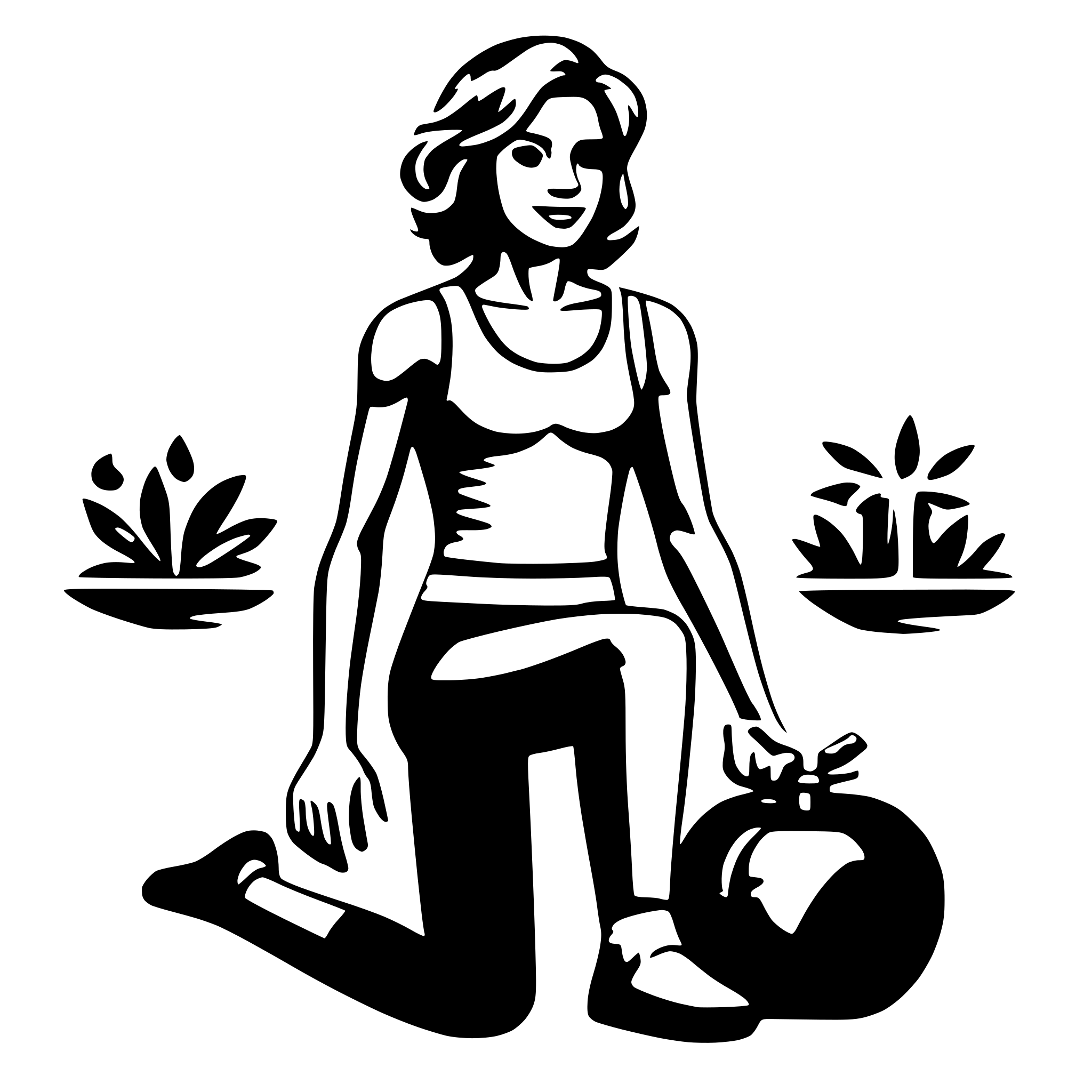 AI-generated SVG of 'health and welness with exrcising'
