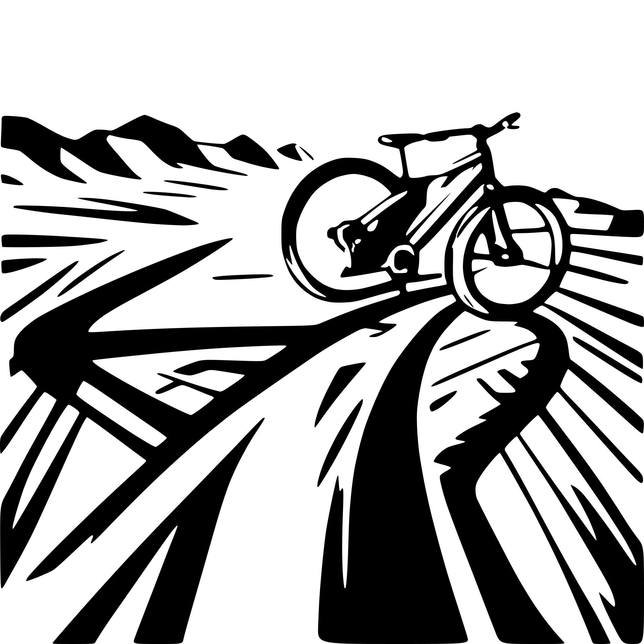 AI-generated SVG of a mountainbike breaking out of a picture frame