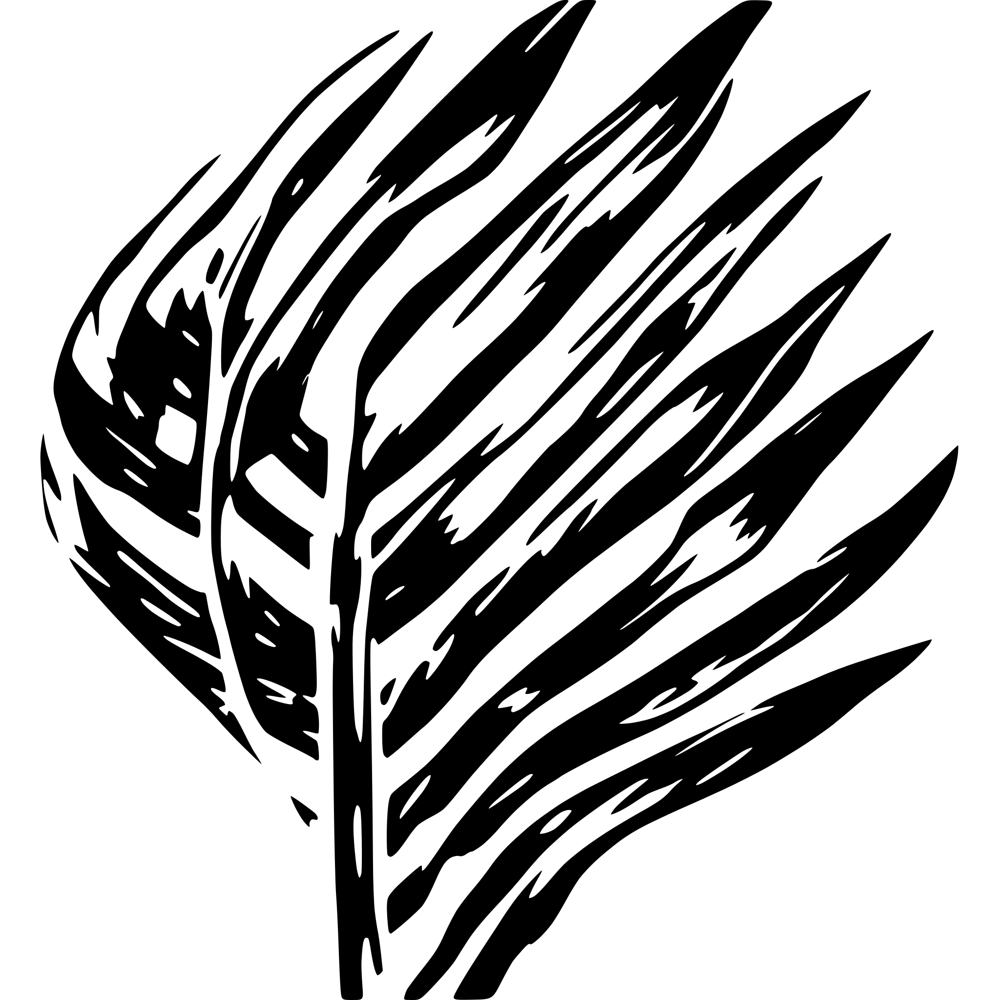 AI-generated SVG of 'palm frond'
