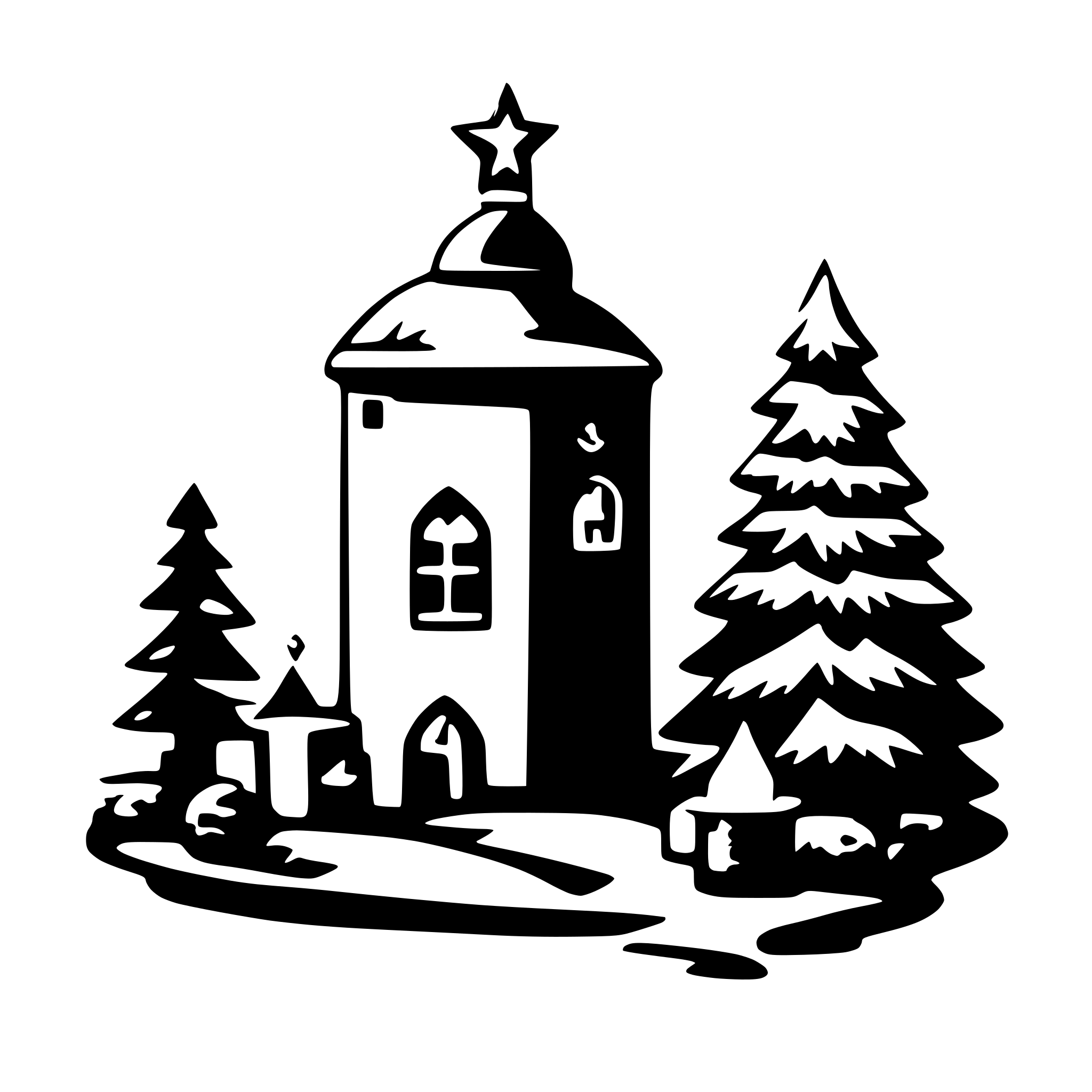 AI-generated SVG of a christmas