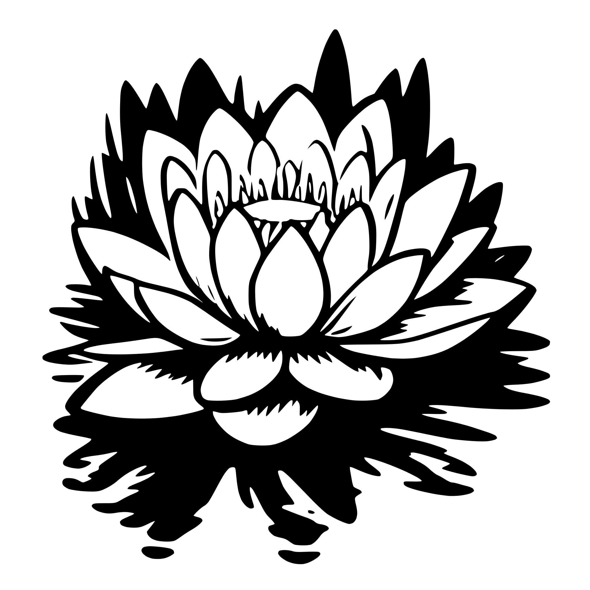 AI-generated SVG of 'waterlilly'
