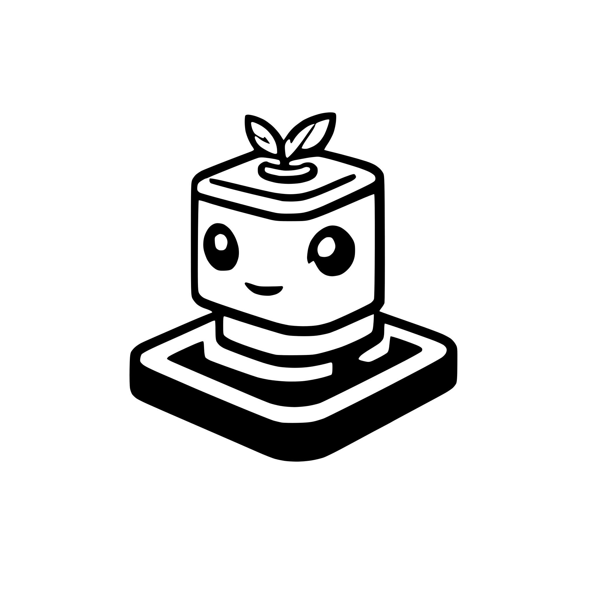 AI-generated SVG of a small icon, Robot sitting on an island