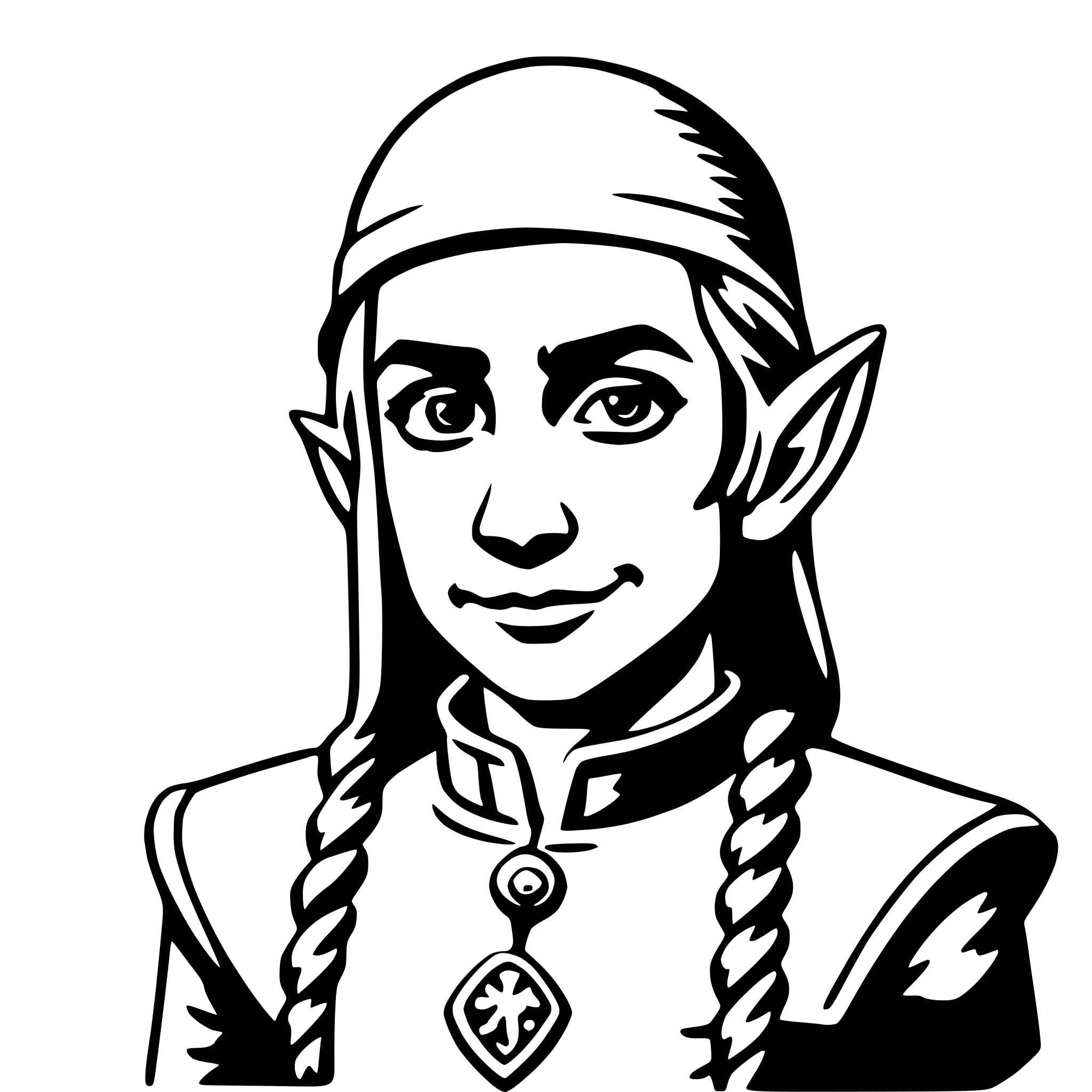 AI-generated SVG of 'elf'