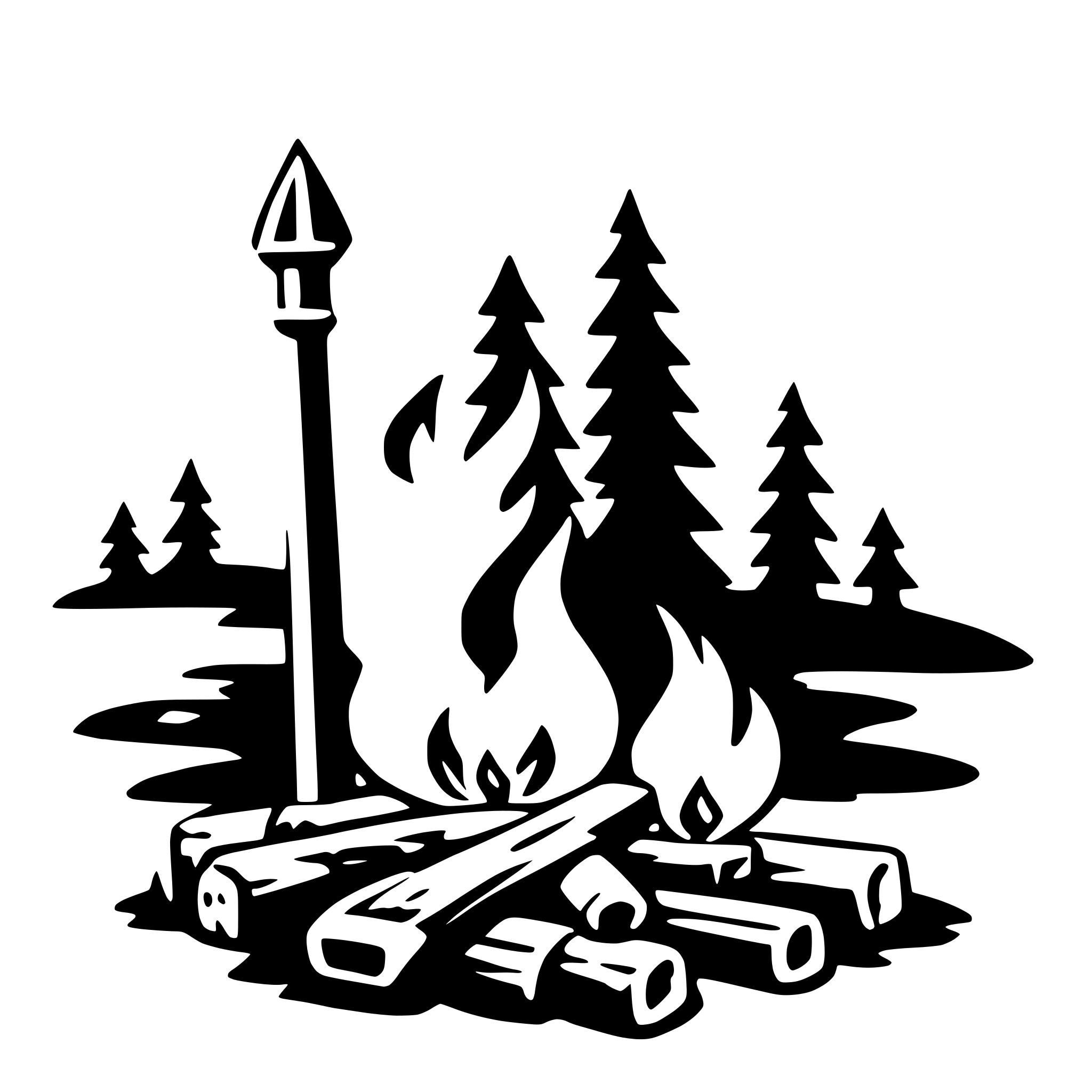 AI-generated SVG of 'romantic bonfire'