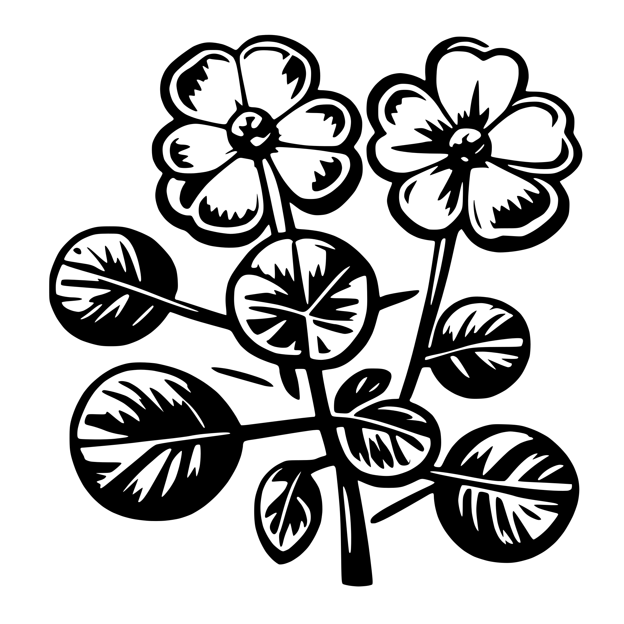 AI-generated SVG of a clover