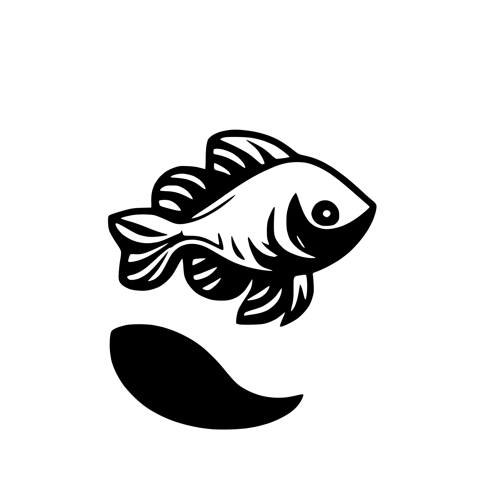 AI-generated SVG of a betta fish