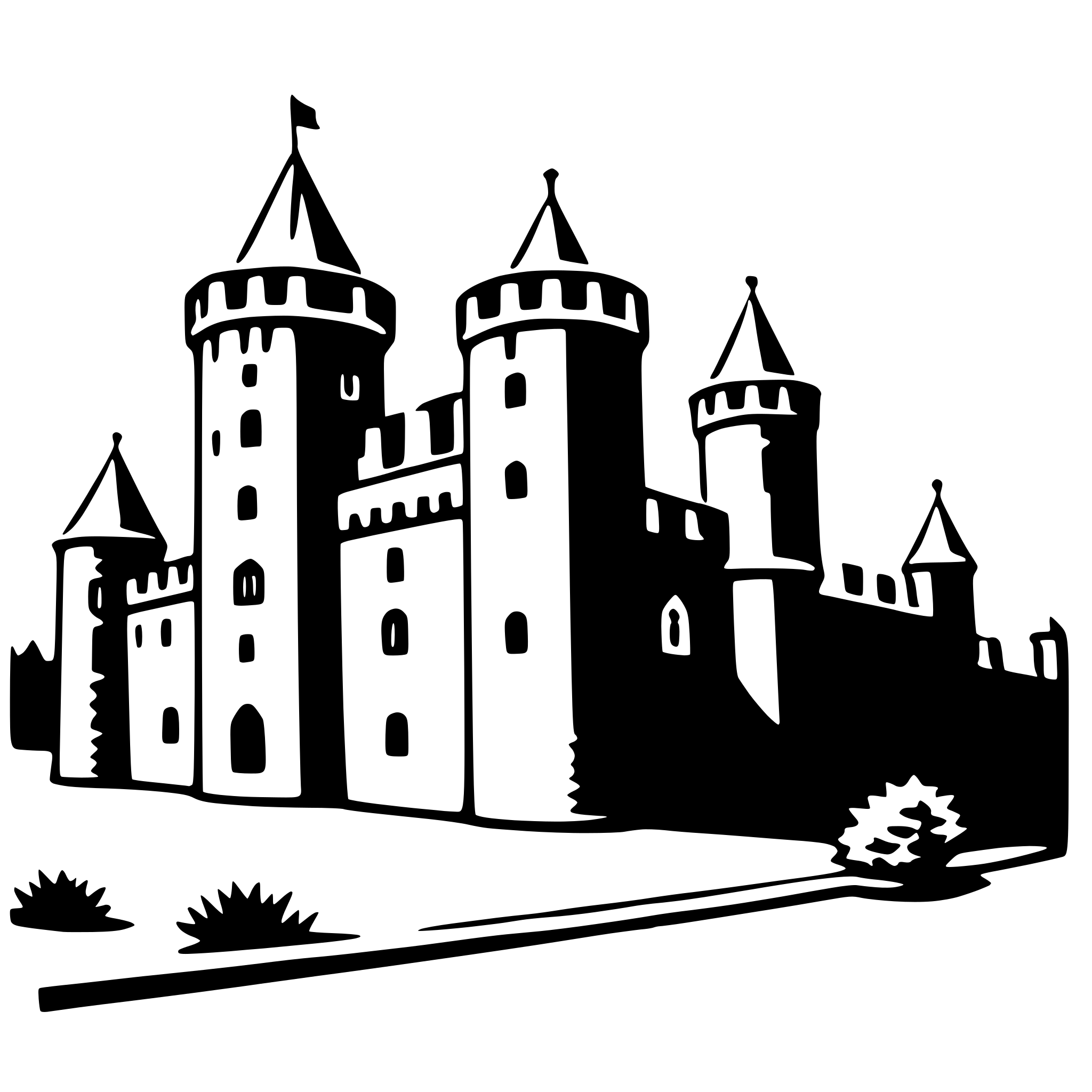 AI-generated SVG of 'malbork castle'