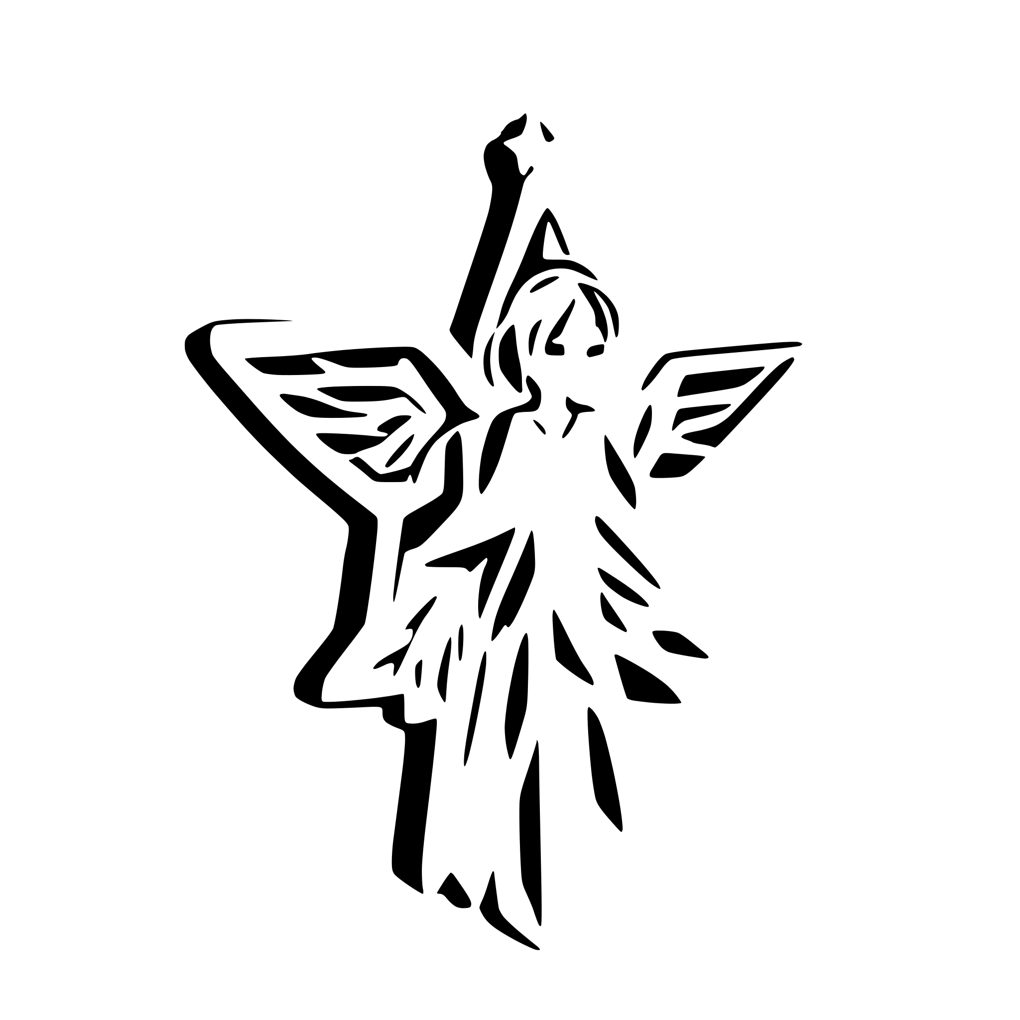 AI-generated SVG of 'angel star winter'
